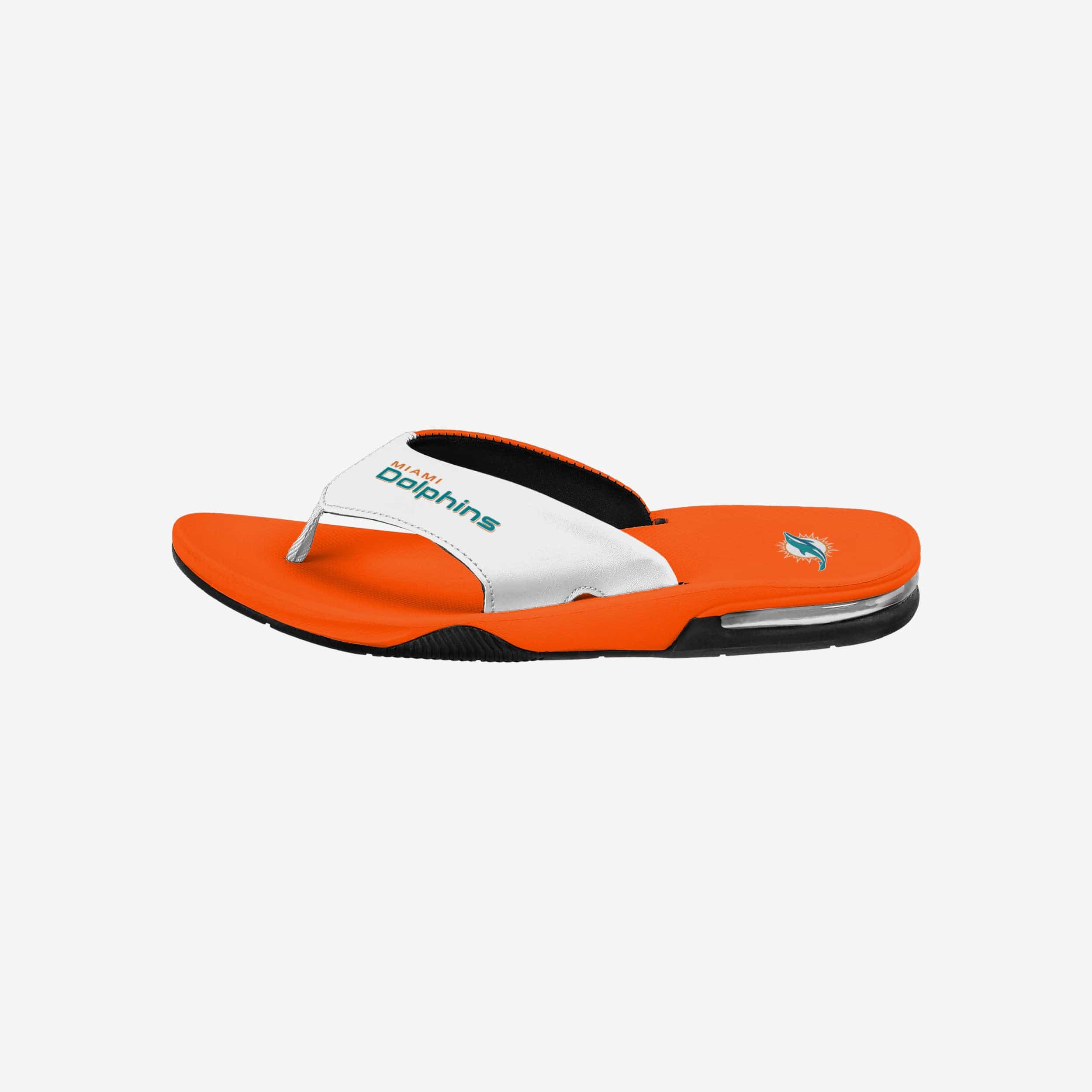 Miami Dolphins Team Color Contour Flip Flops - Must - Haves for Beach and Game Days