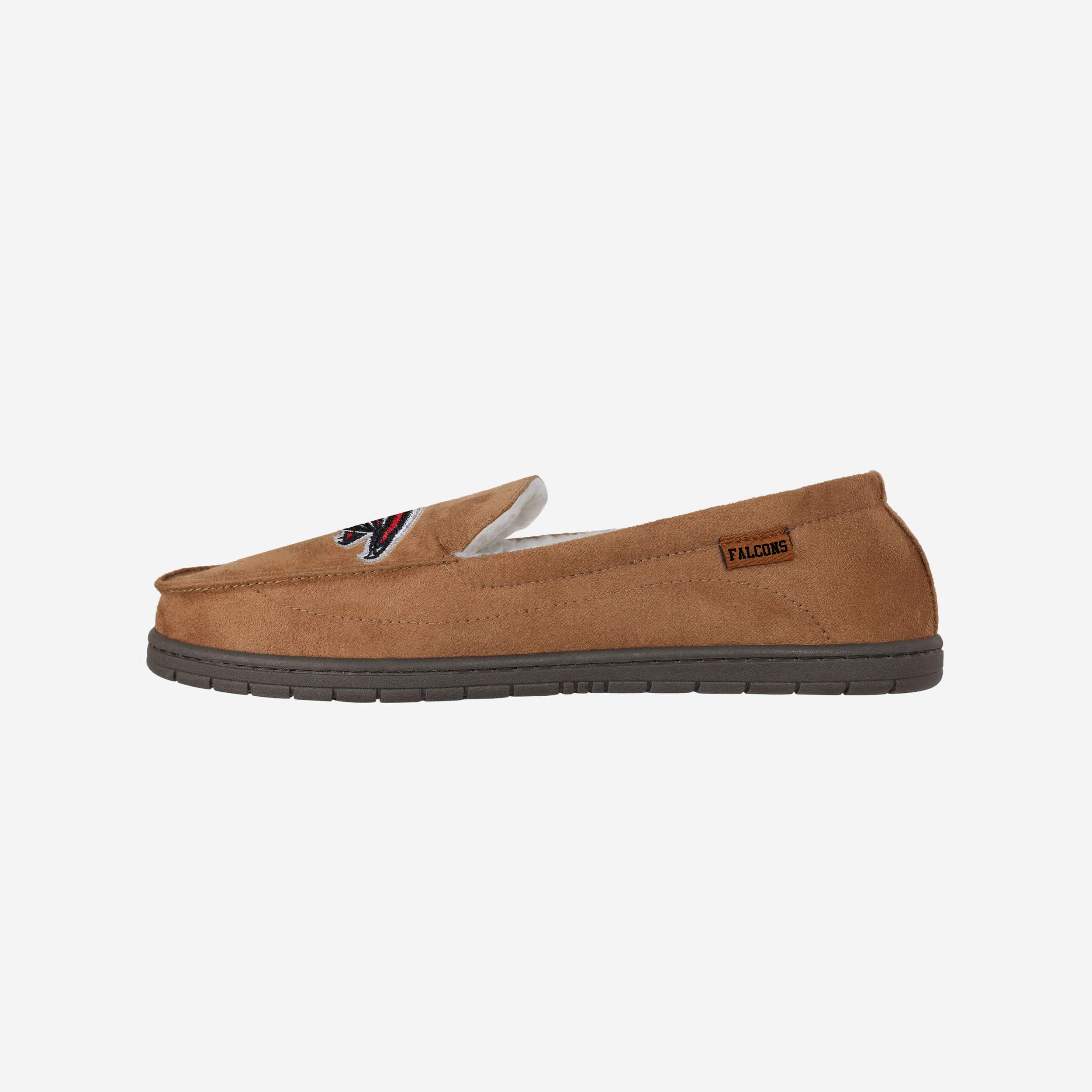 Atlanta Falcons Stylish Beige Moccasin Slippers