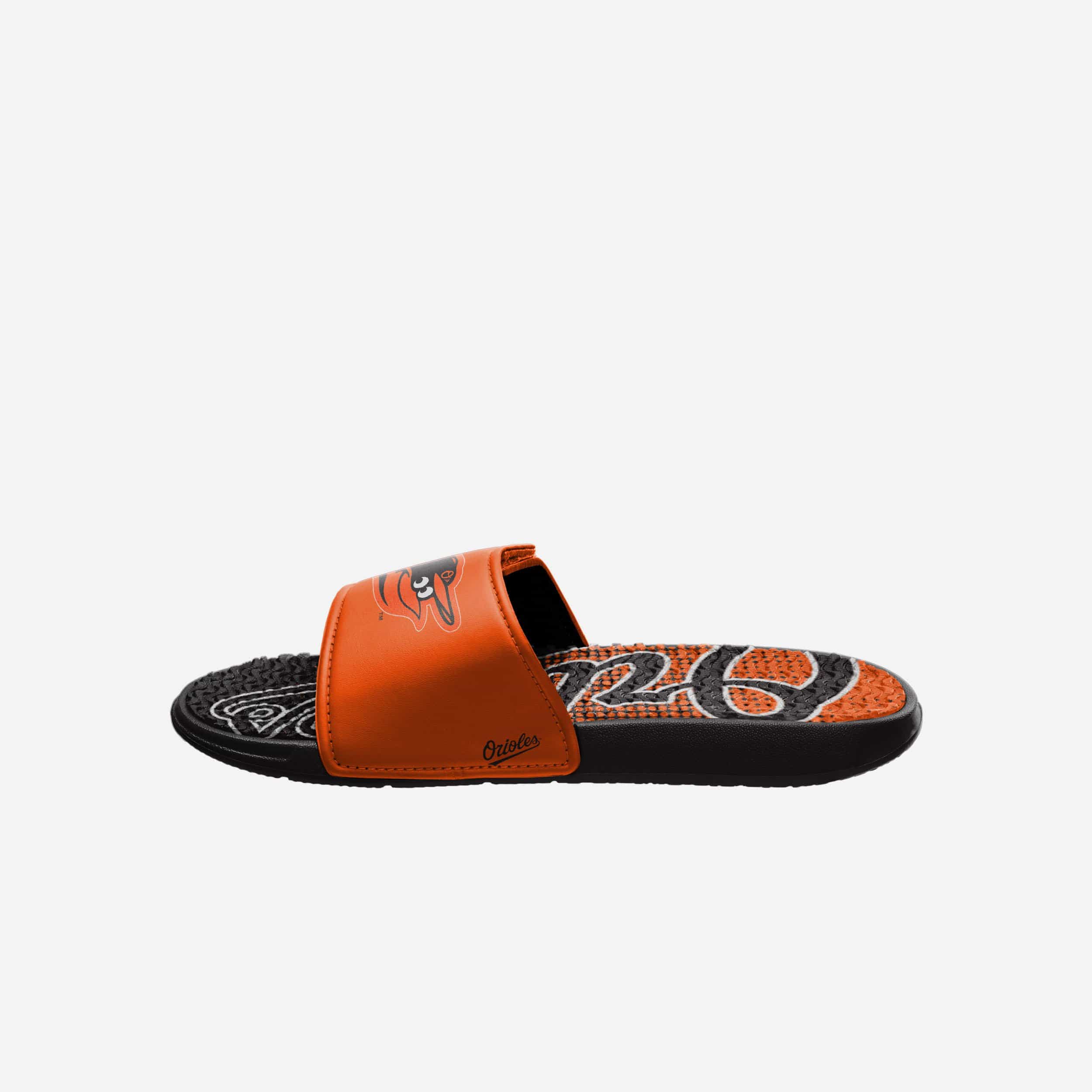 Baltimore Orioles Stylish Gradient Wordmark Gel Slides