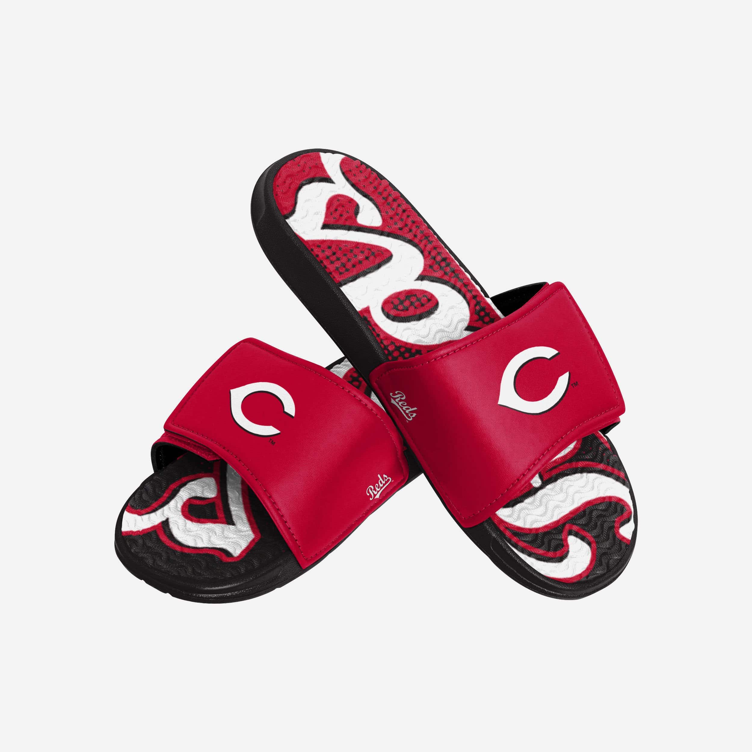 Cincinnati Reds Gradient Wordmark Gel Slides: The Ultimate Comfort for Fans