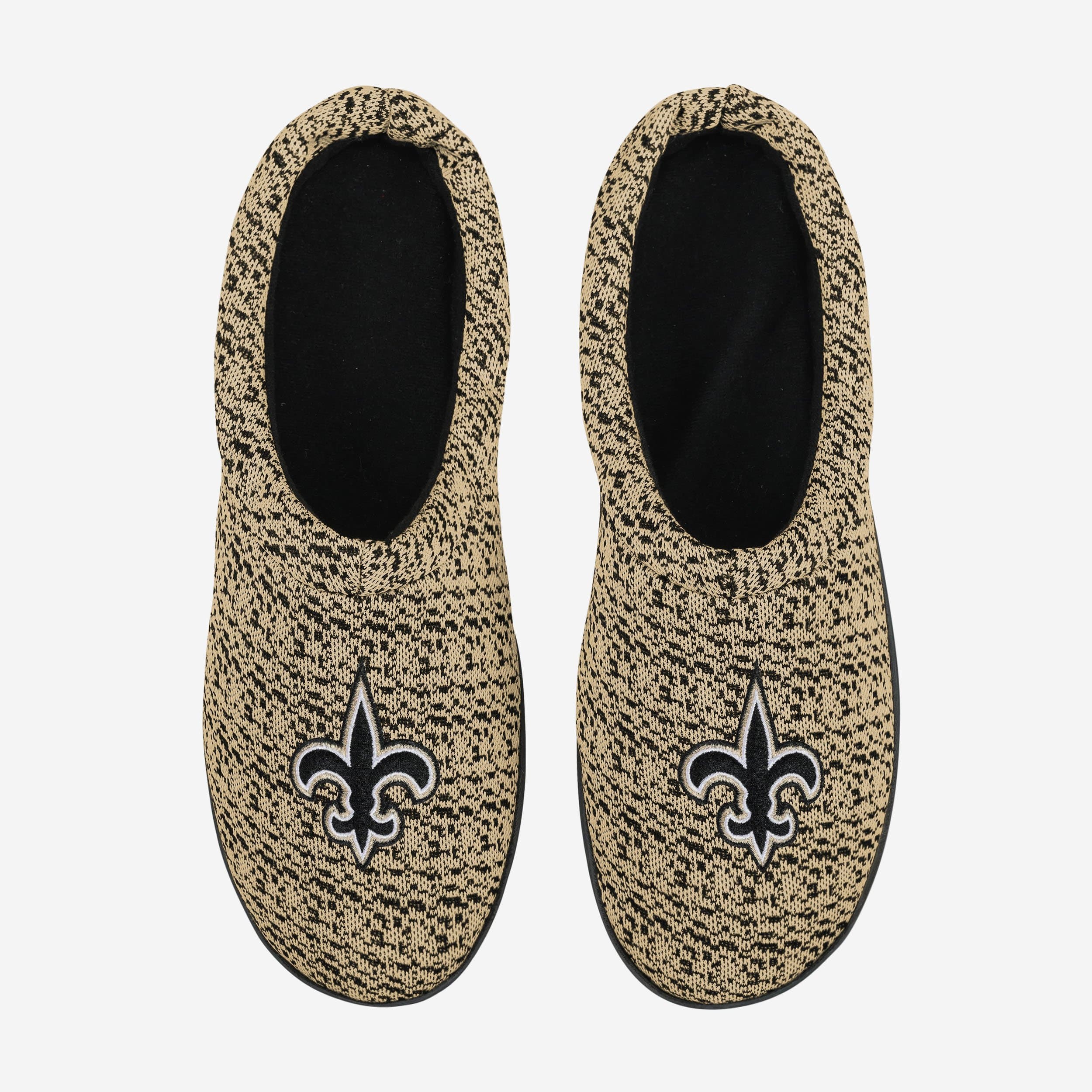 New Orleans Saints Poly Knit Cup Sole Slippers - Show Your Team Spirit!