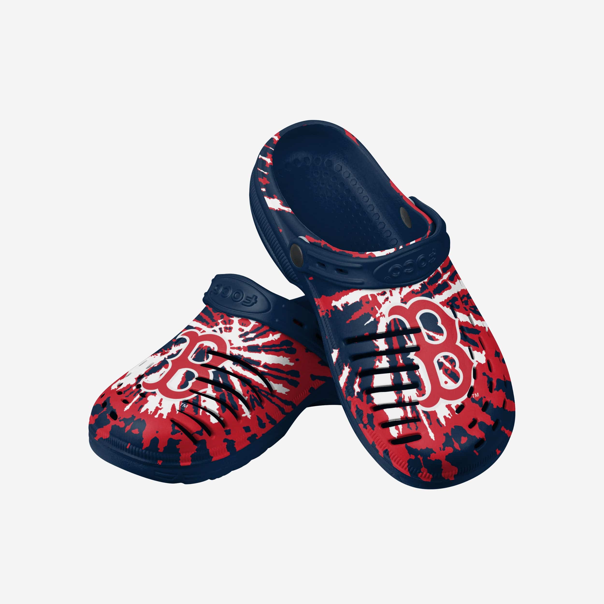 Stylish Boston Red Sox Tie - Dye Clogs with Straps