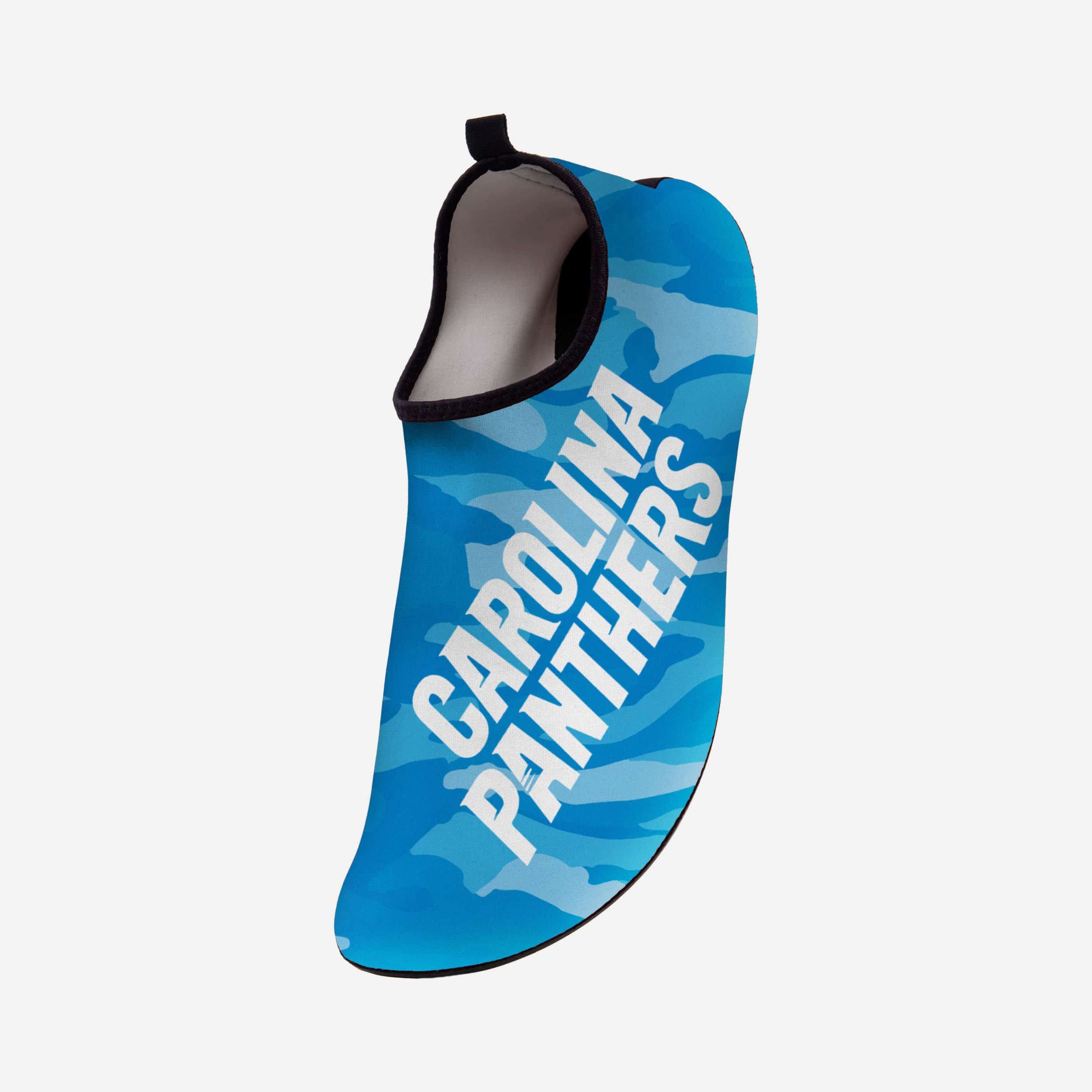Carolina Panthers Men's Camo Water Shoes - Stand Out at the Beach!
