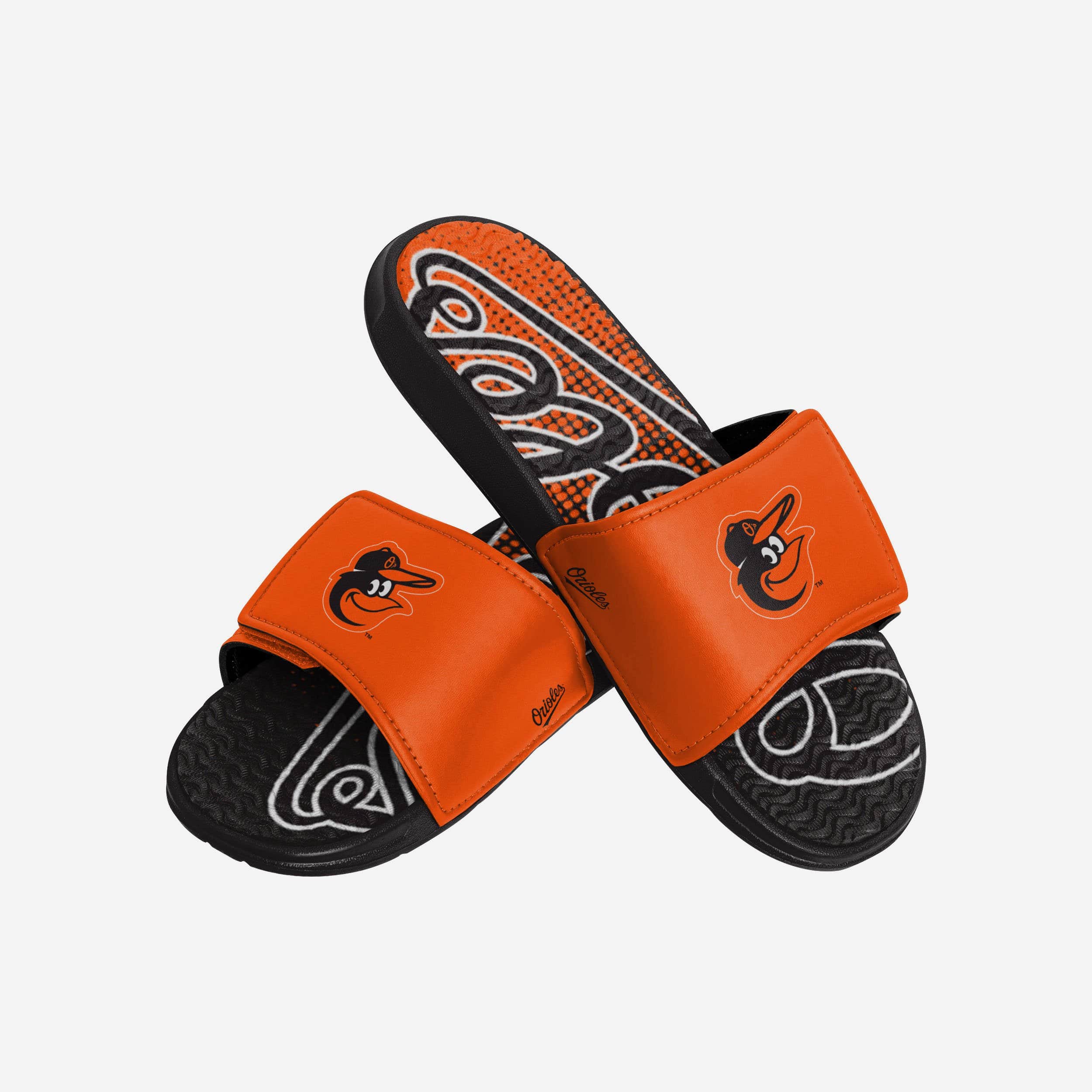 Baltimore Orioles Stylish Gradient Wordmark Gel Slides