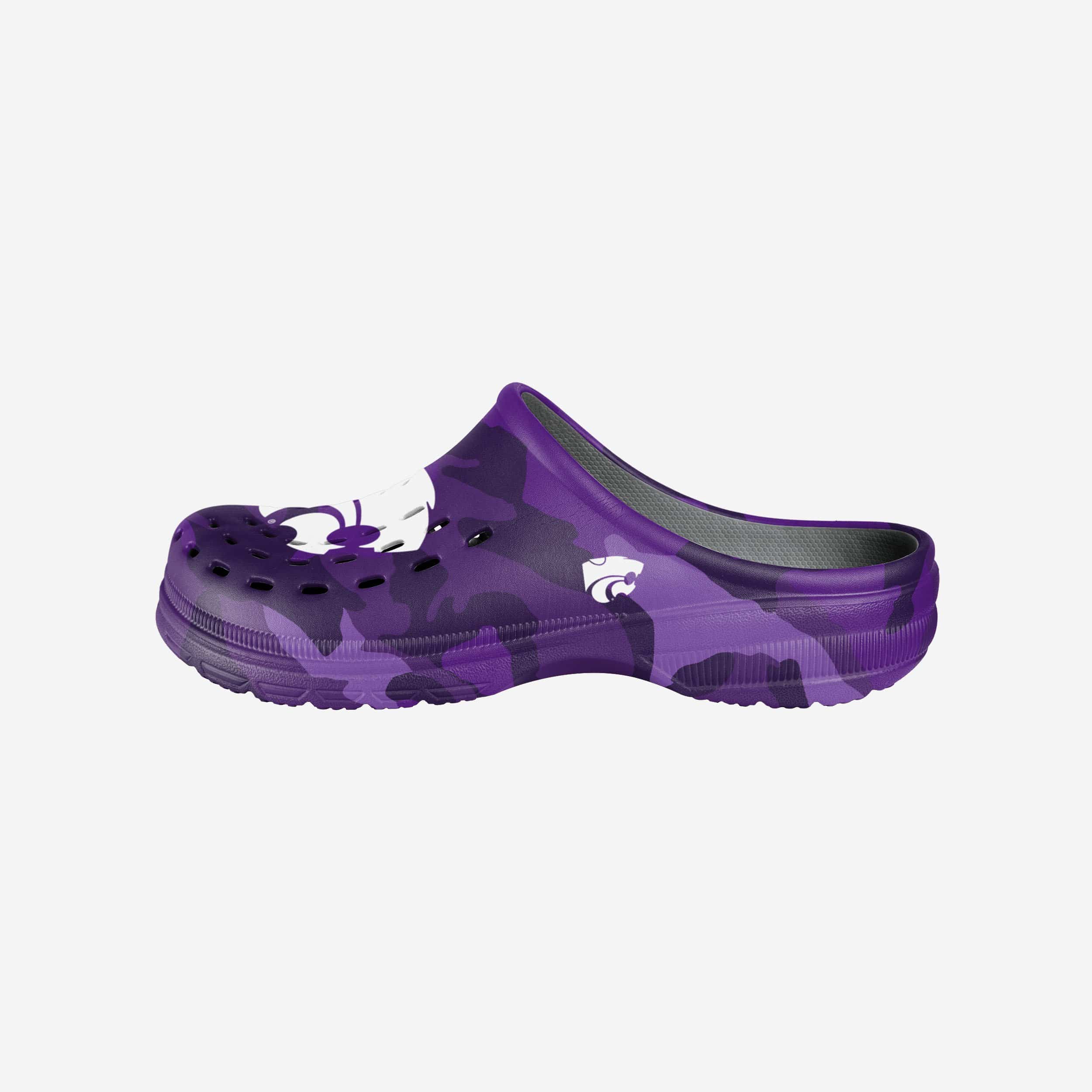 Kansas State Wildcats Stylish Tonal Camo Clogs