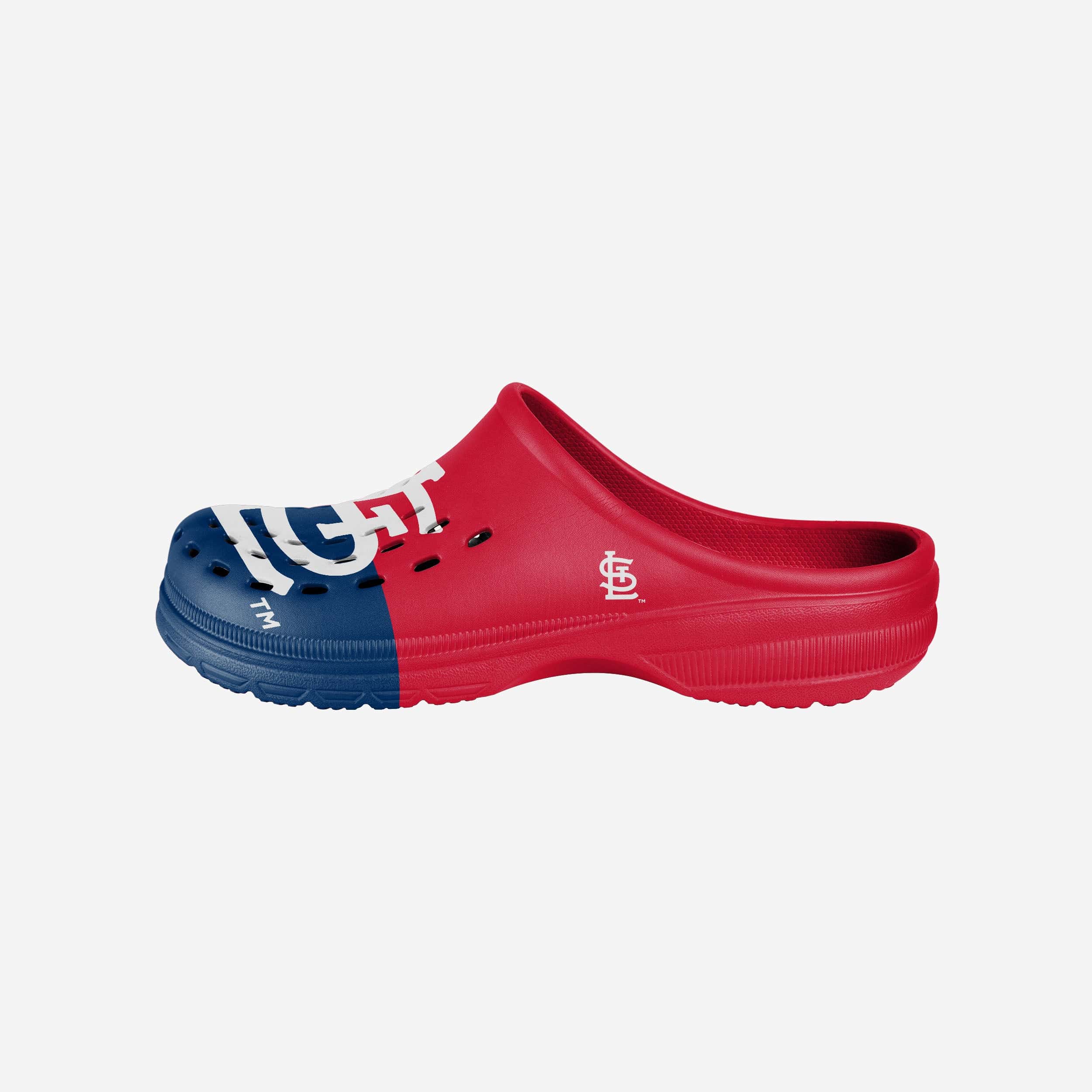 St. Louis Cardinals Men's Stylish Colorblock Big Logo Clogs - Show Your Team Spirit!