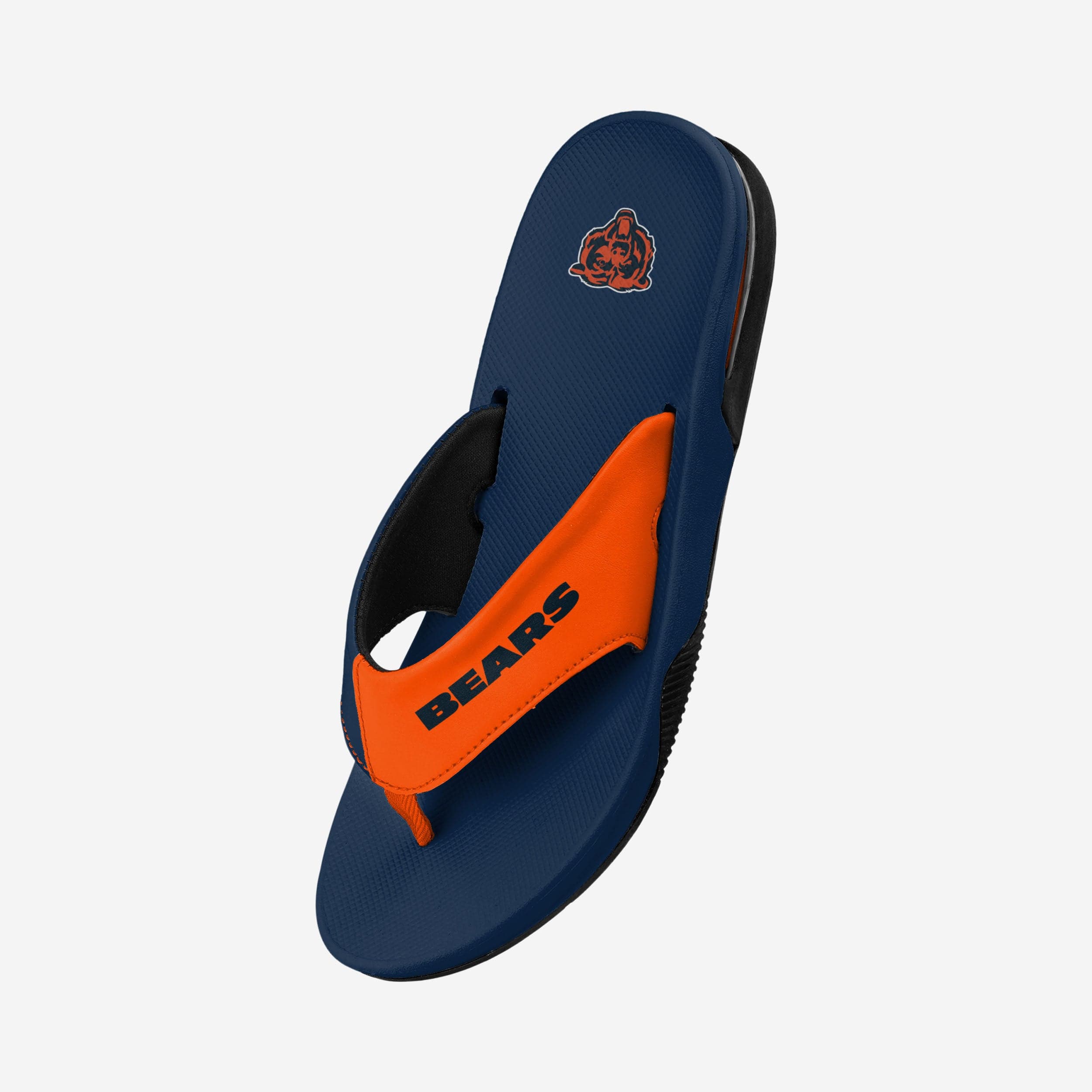 Chicago Bears Team Color Contour Flip Flops - Game - Day and Beach Essential