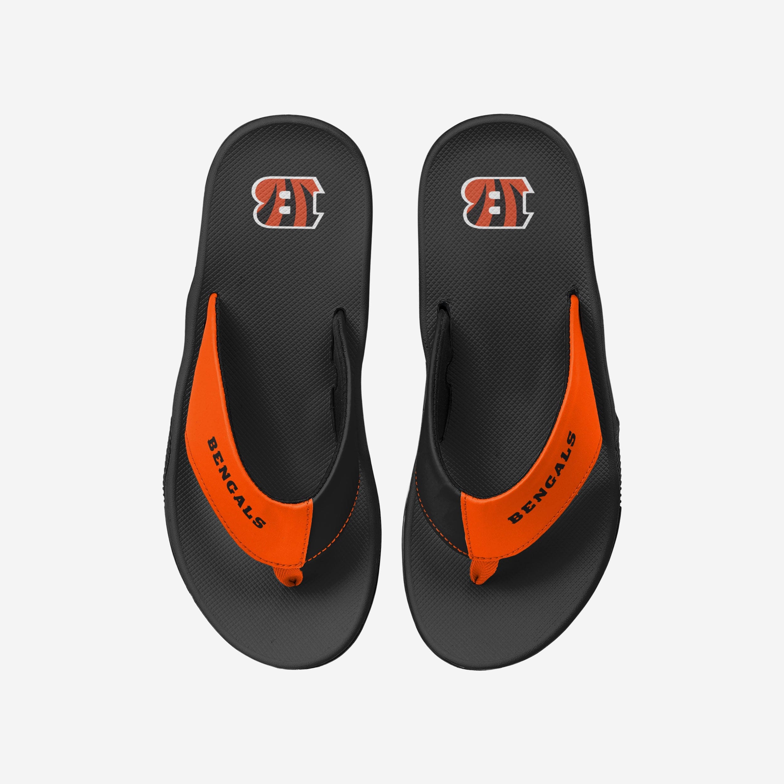 Exciting Cincinnati Bengals Team Color Contour Flip Flops - Must - Haves for Fans!