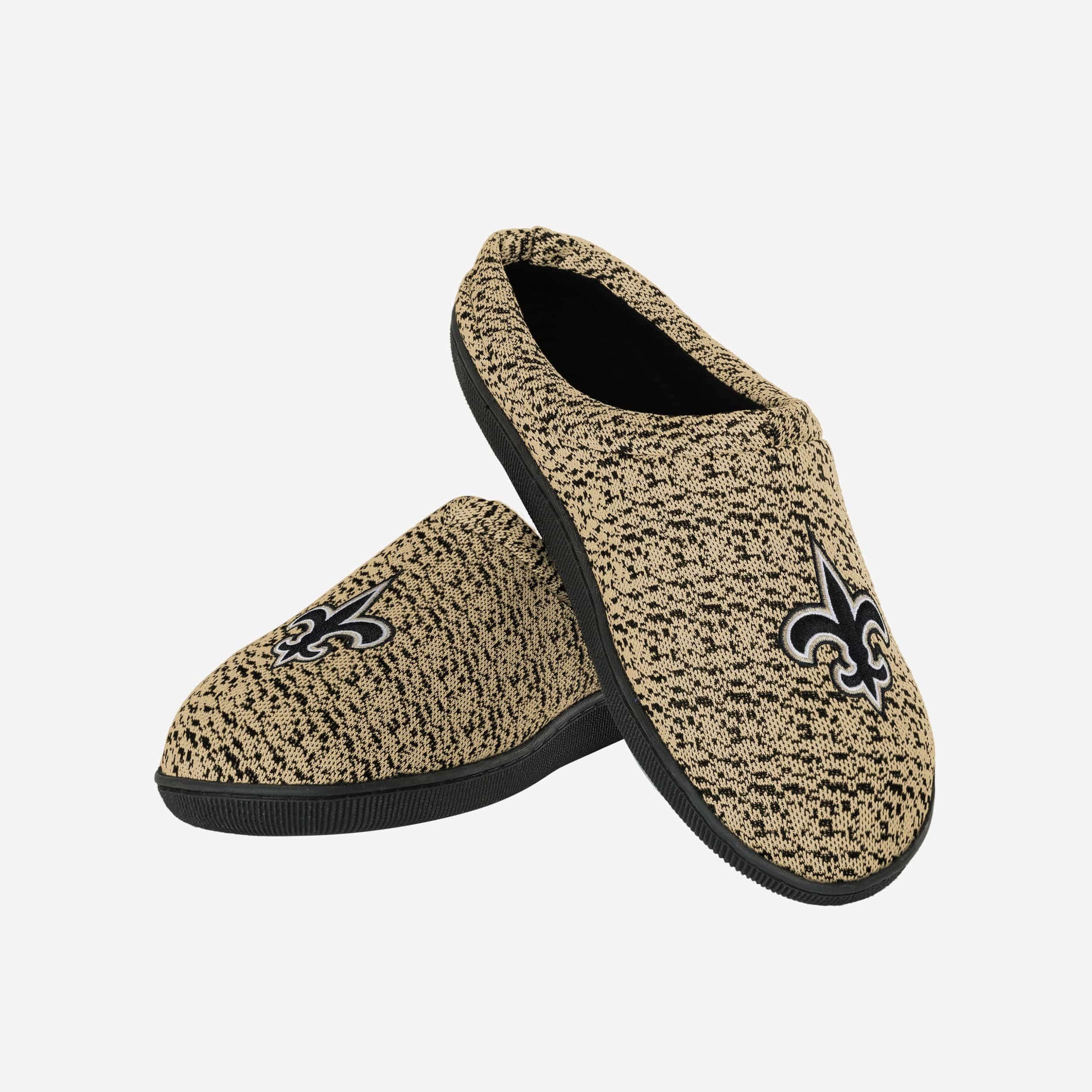 New Orleans Saints Poly Knit Cup Sole Slippers - Show Your Team Spirit!