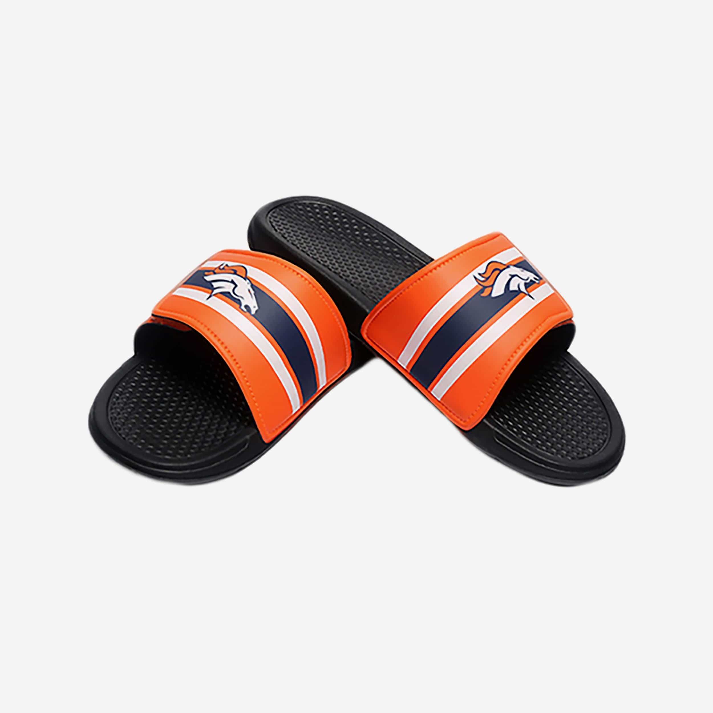 Denver Broncos Stylish Legacy Sport Slides - Must - Have for Fans