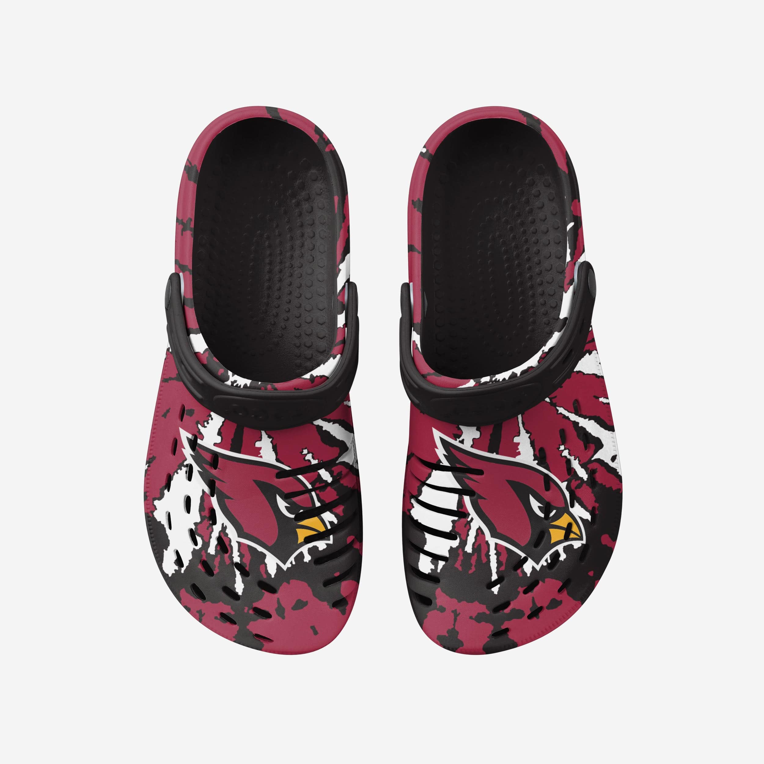Arizona Cardinals Stylish Tie - Dye Clogs with Straps