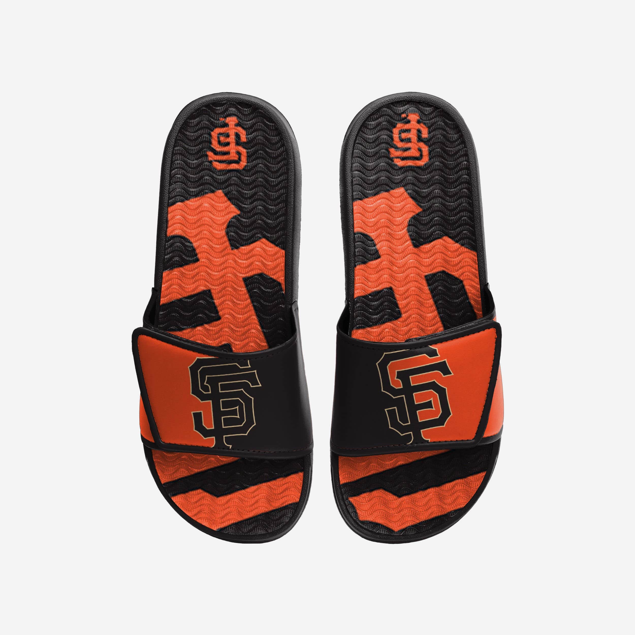 San Francisco Giants Colorblock Big Logo Gel Slides - Must - Have for Fans