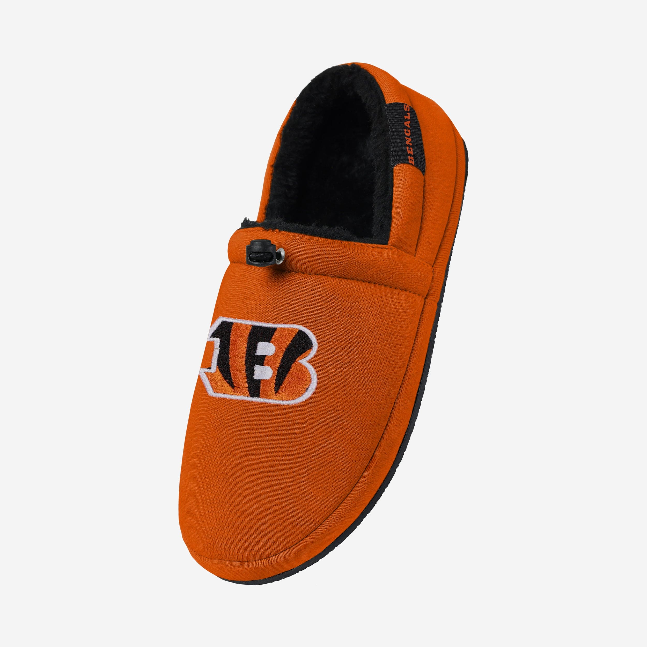 Cincinnati Bengals Bold Logo Athletic Moccasin Slippers - Show Your Team Pride!