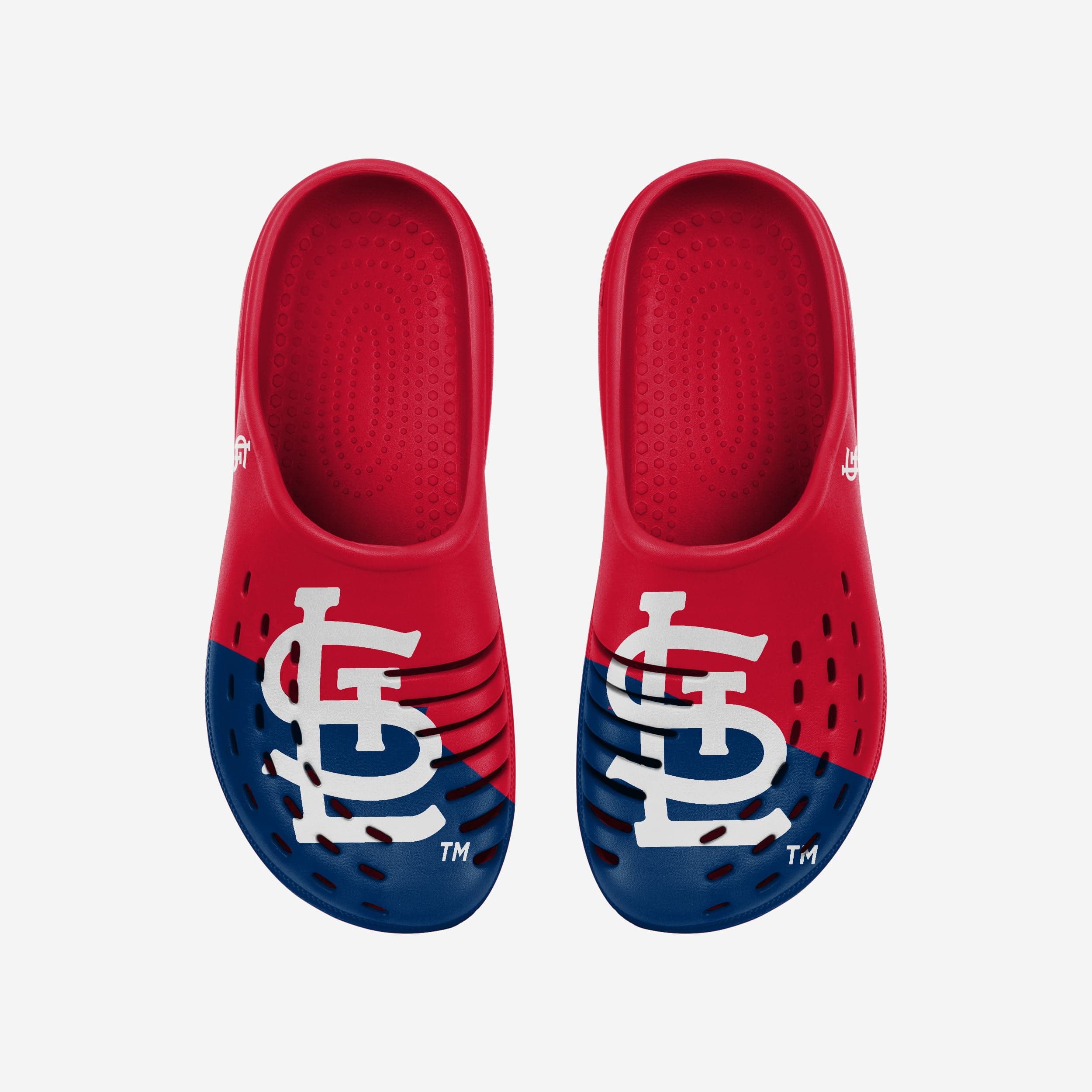 St. Louis Cardinals Men's Stylish Colorblock Big Logo Clogs - Show Your Team Spirit!