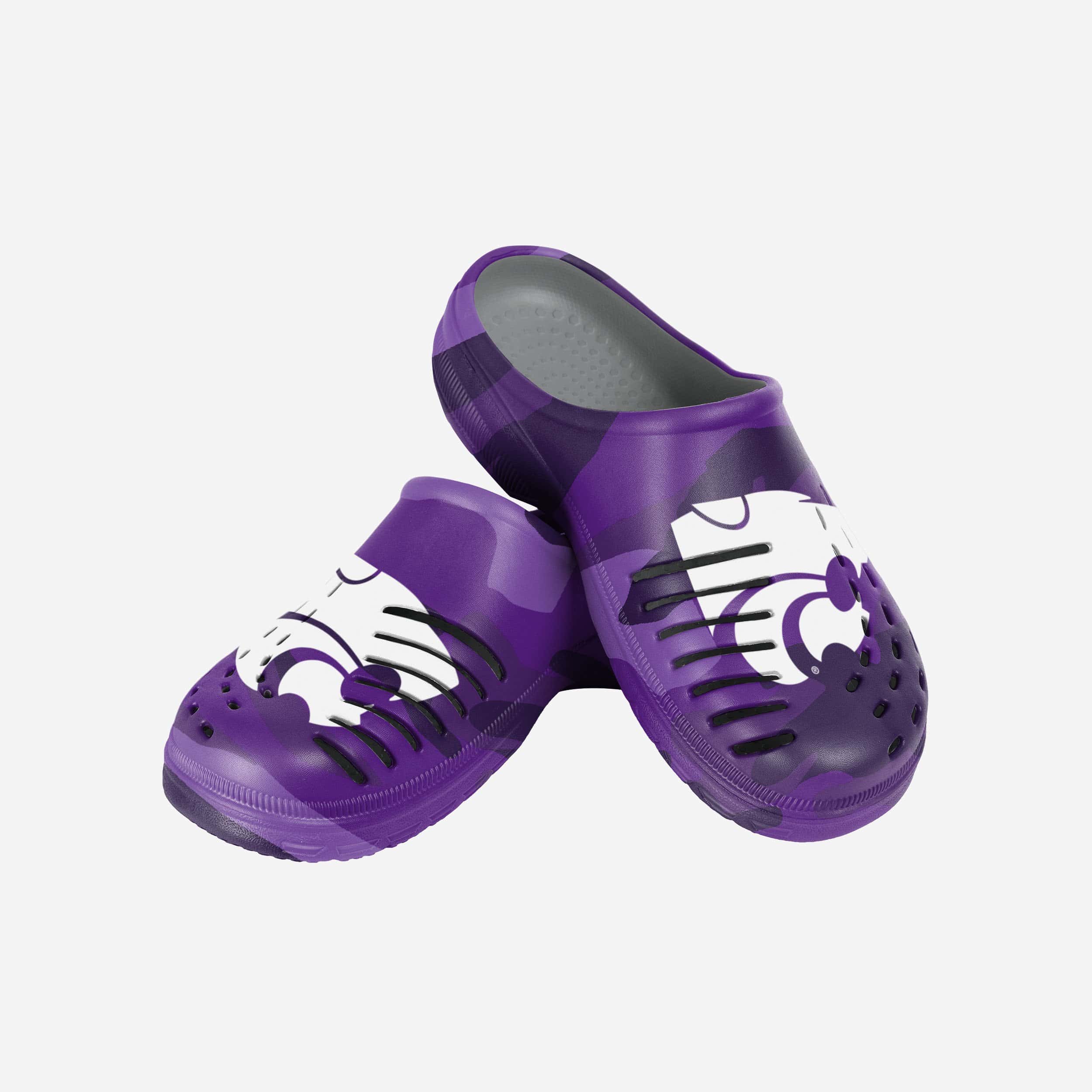 Kansas State Wildcats Stylish Tonal Camo Clogs