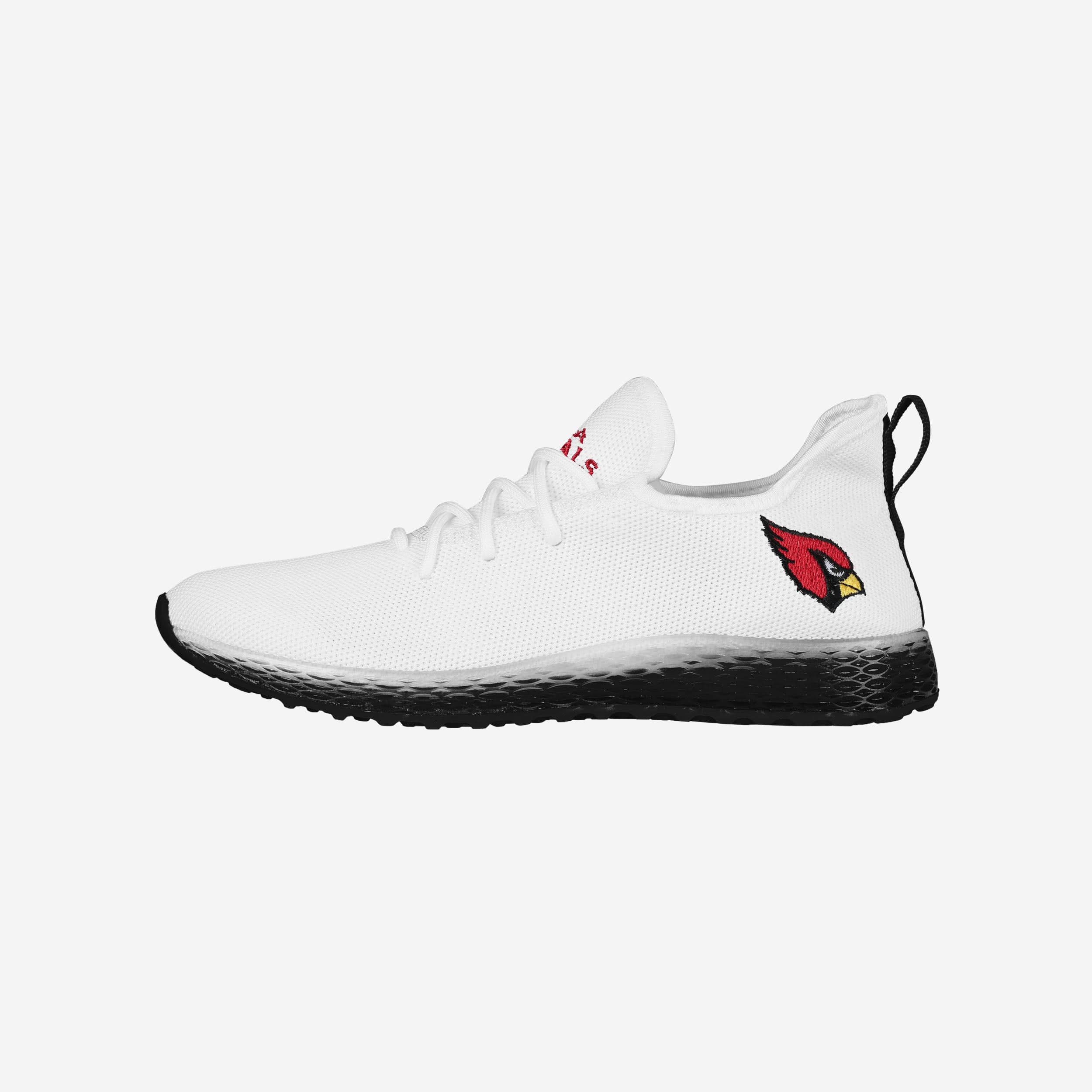 Arizona Cardinals Gradient Midsole White Sneakers - Game - Day Style!