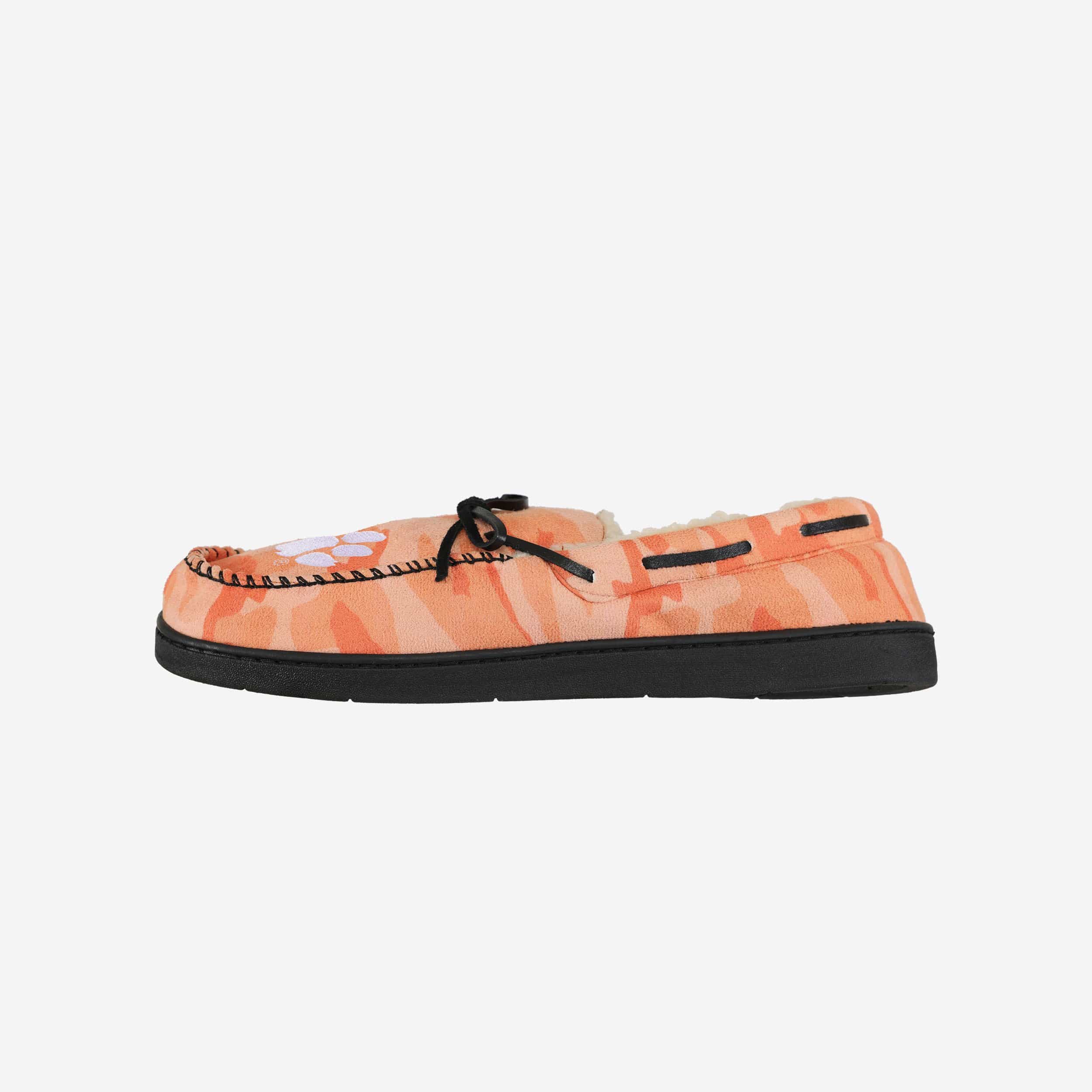 Clemson Tigers Camo-Printed Stylish Moccasin Slippers