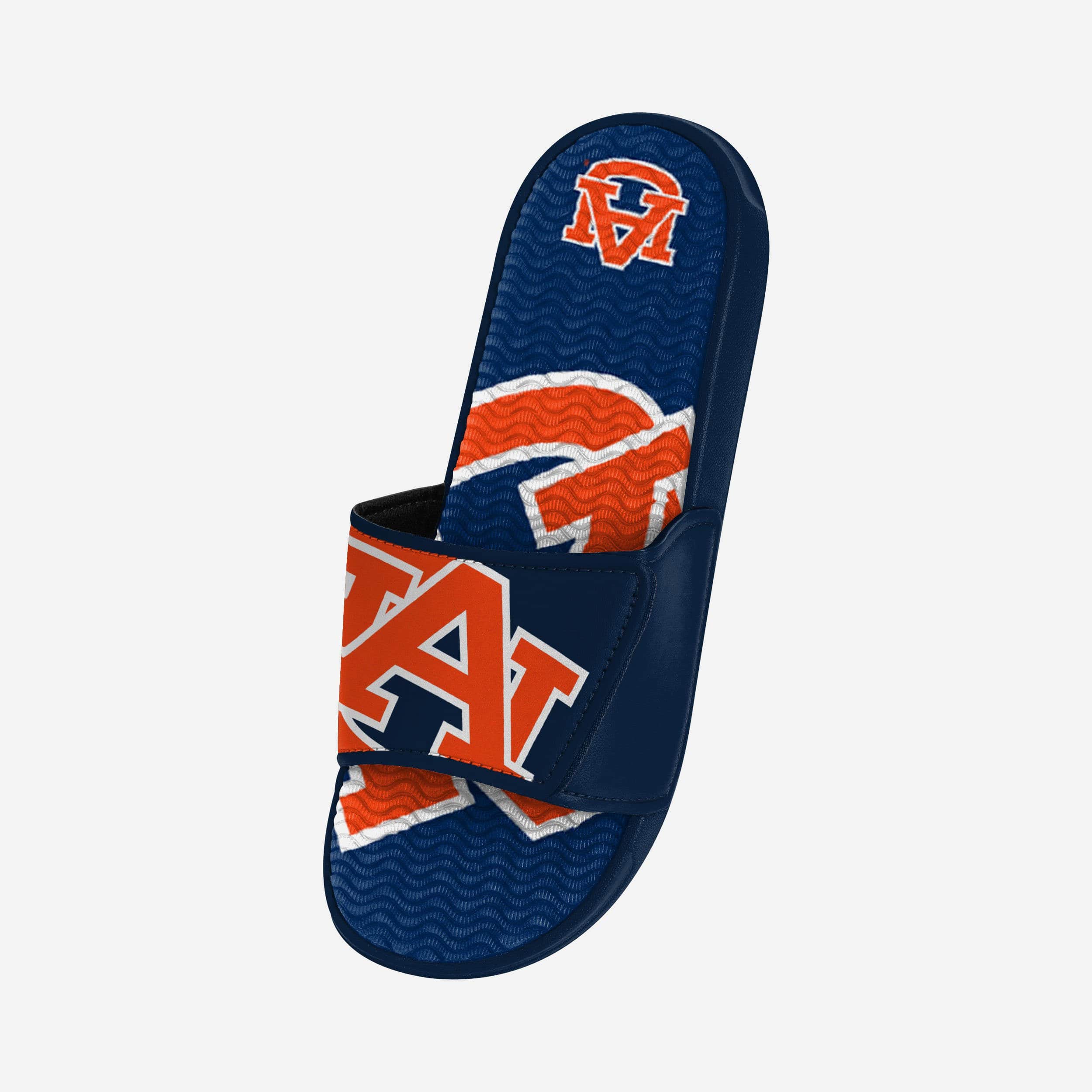 Auburn Tigers Colorblock Big Logo Gel Slides - Show Your Team Spirit!