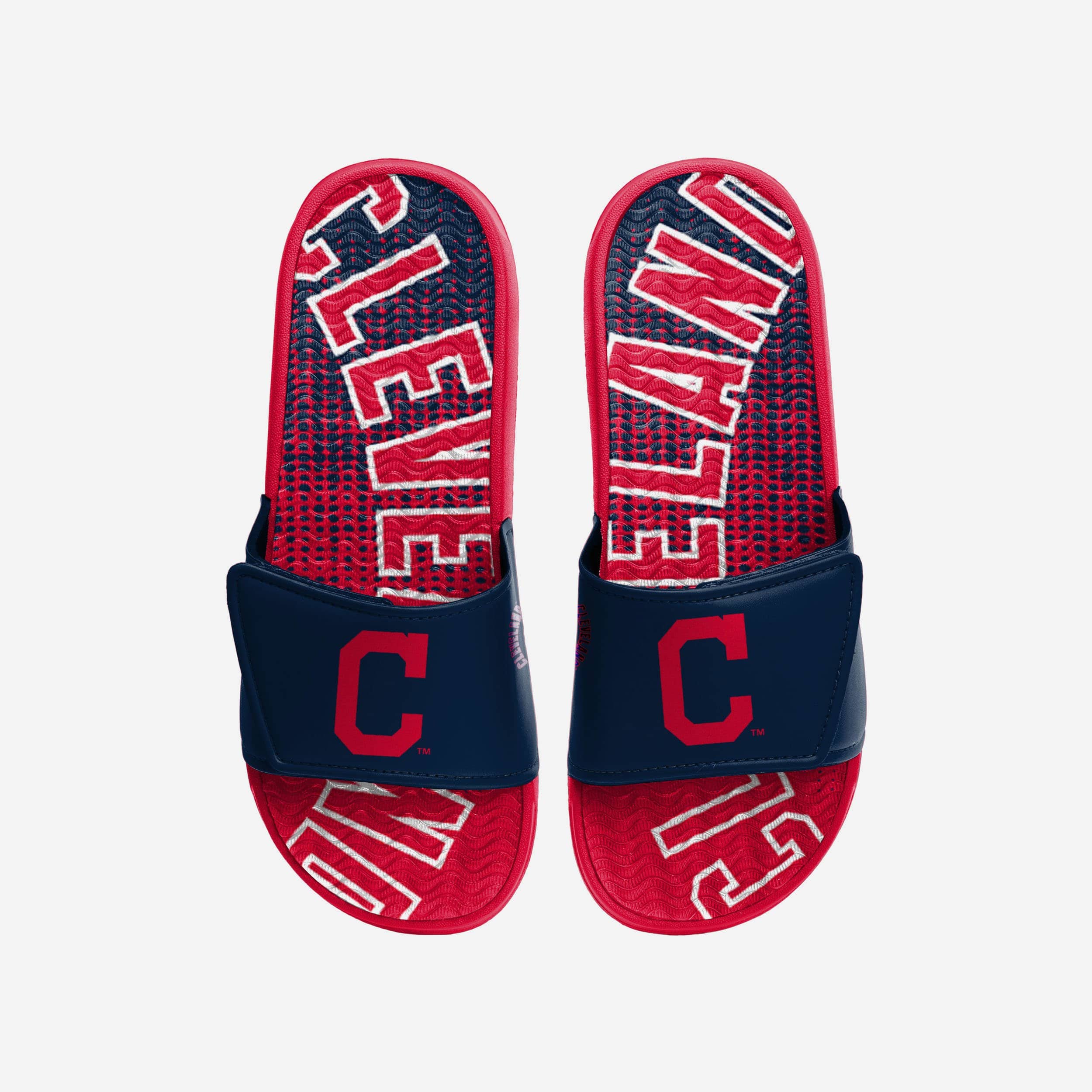 Cleveland Guardians Gradient Wordmark Gel Slides: Ultimate Comfort & Team Spirit