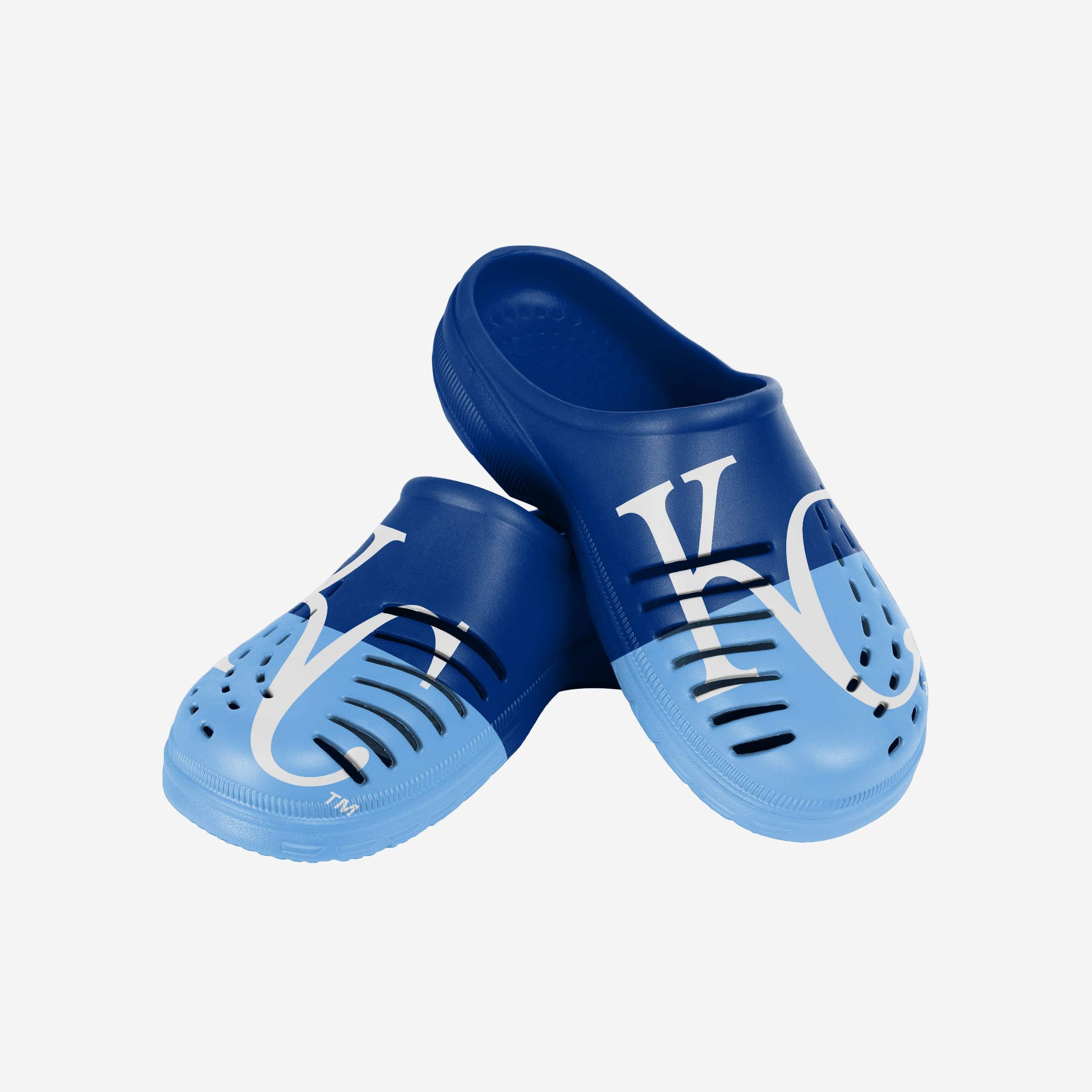 Kansas City Royals Men's Stylish Colorblock Big Logo Clogs