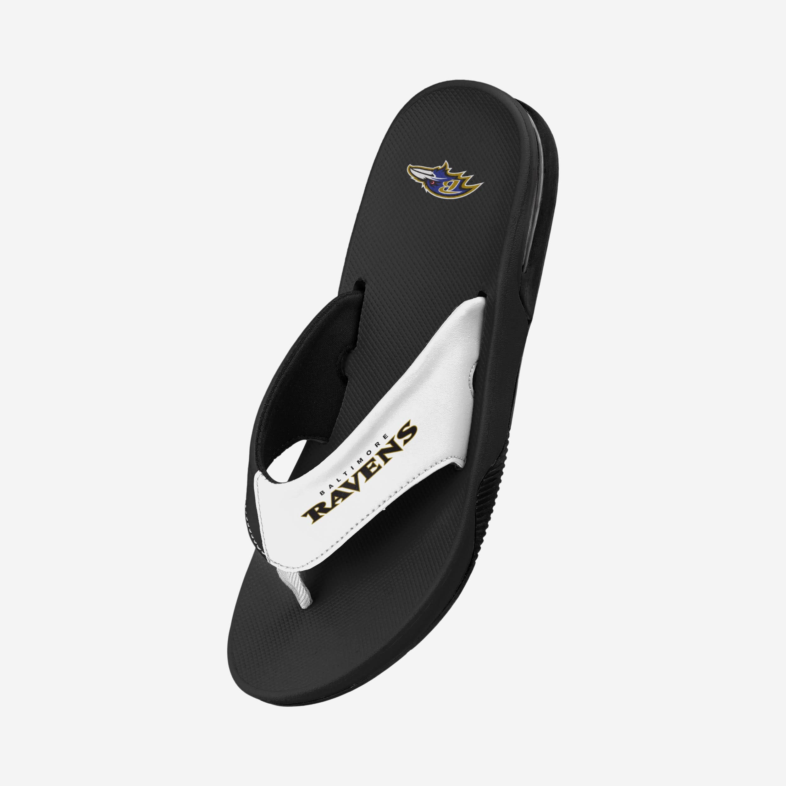 Baltimore Ravens Team Color Stylish Contour Flip Flops - Must - Haves for Fans