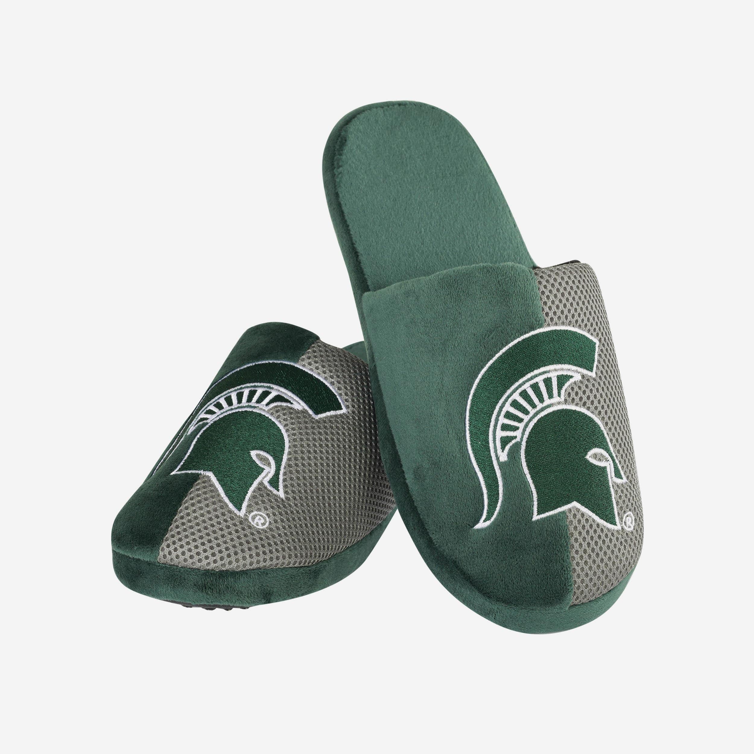 Michigan State Spartans Team Logo Paradise Staycation Slippers