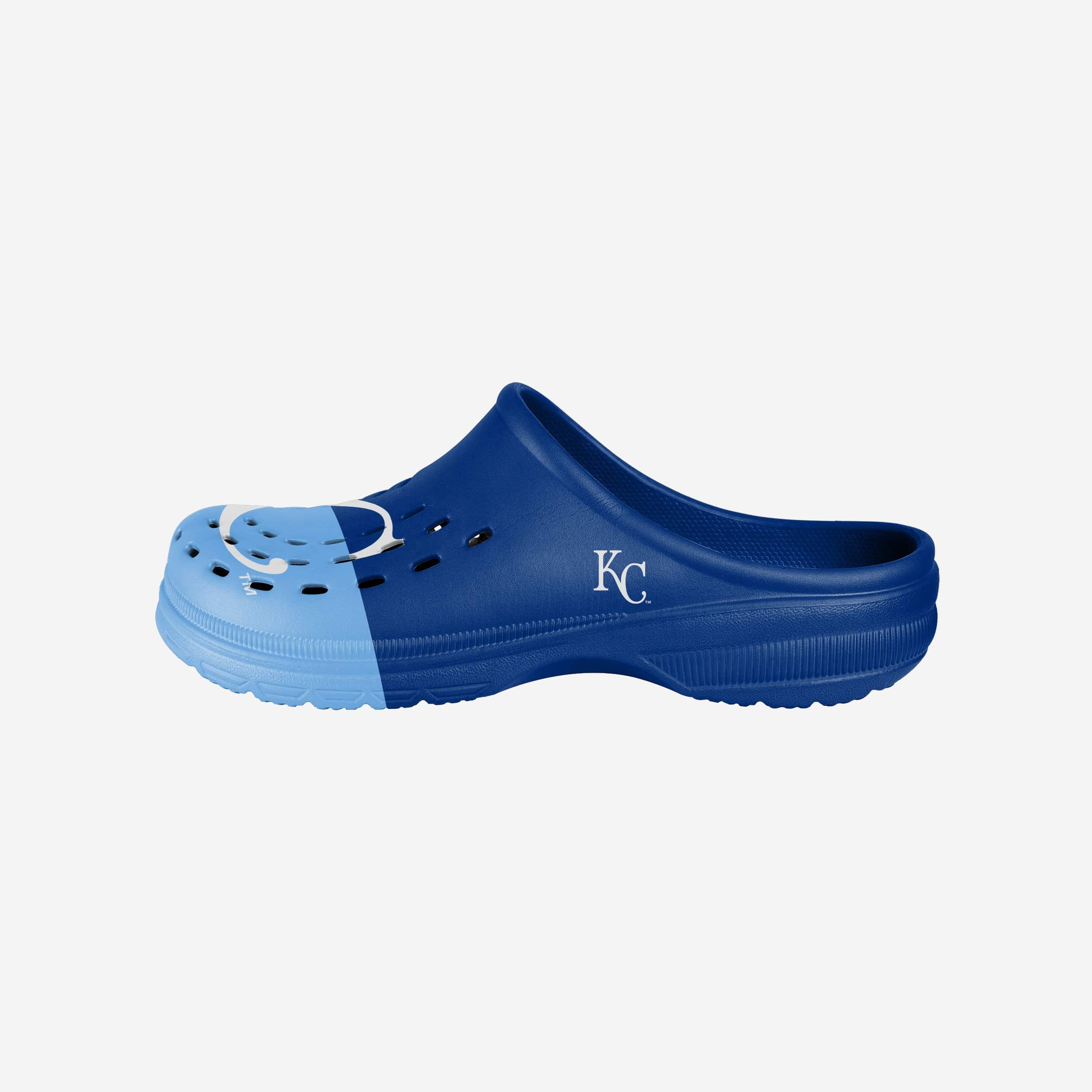 Kansas City Royals Men's Stylish Colorblock Big Logo Clogs