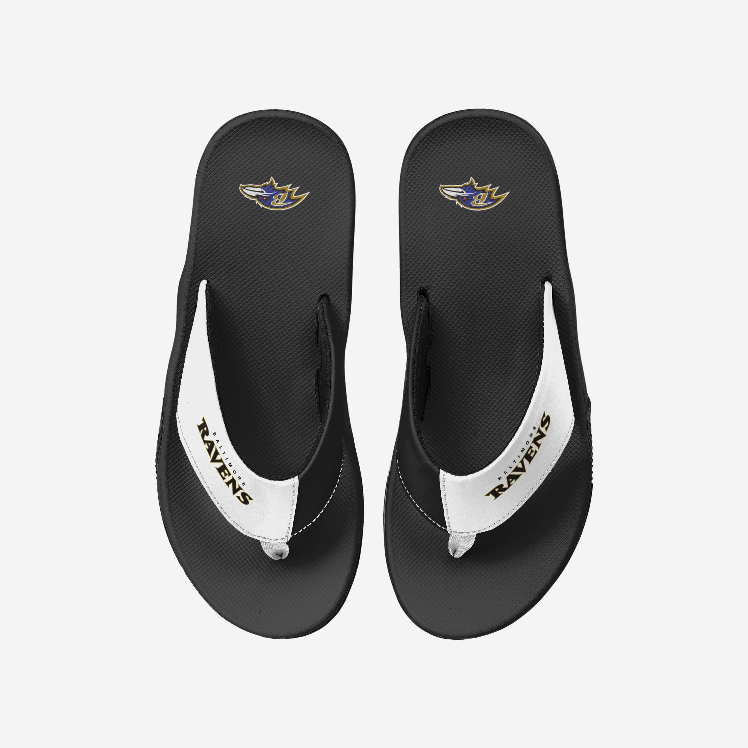 Baltimore Ravens Team Color Stylish Contour Flip Flops - Must - Haves for Fans