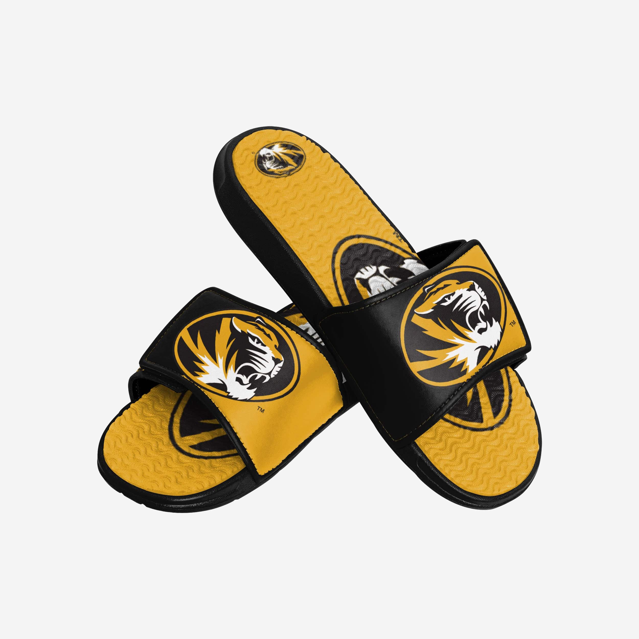 Missouri Tigers Colorblock Big Logo Gel Slides - Show Your Team Spirit!