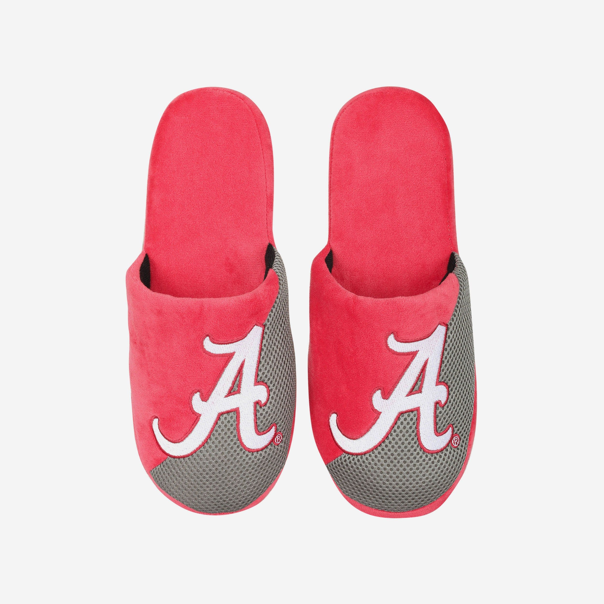 Alabama Crimson Tide Team Logo Luxury Staycation Slippers