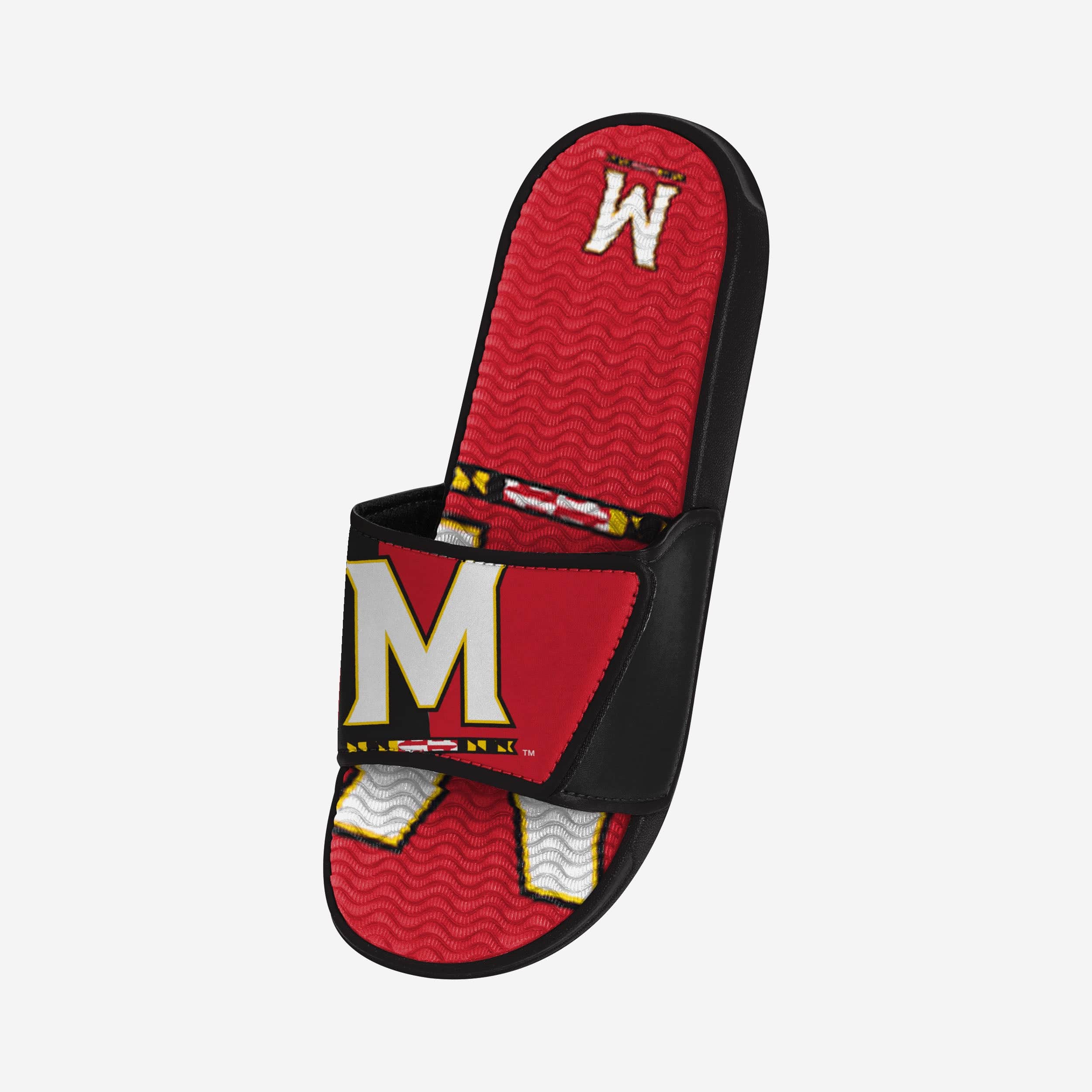 Maryland Terrapins Colorblock Big Logo Gel Slides - Show Your Team Spirit!
