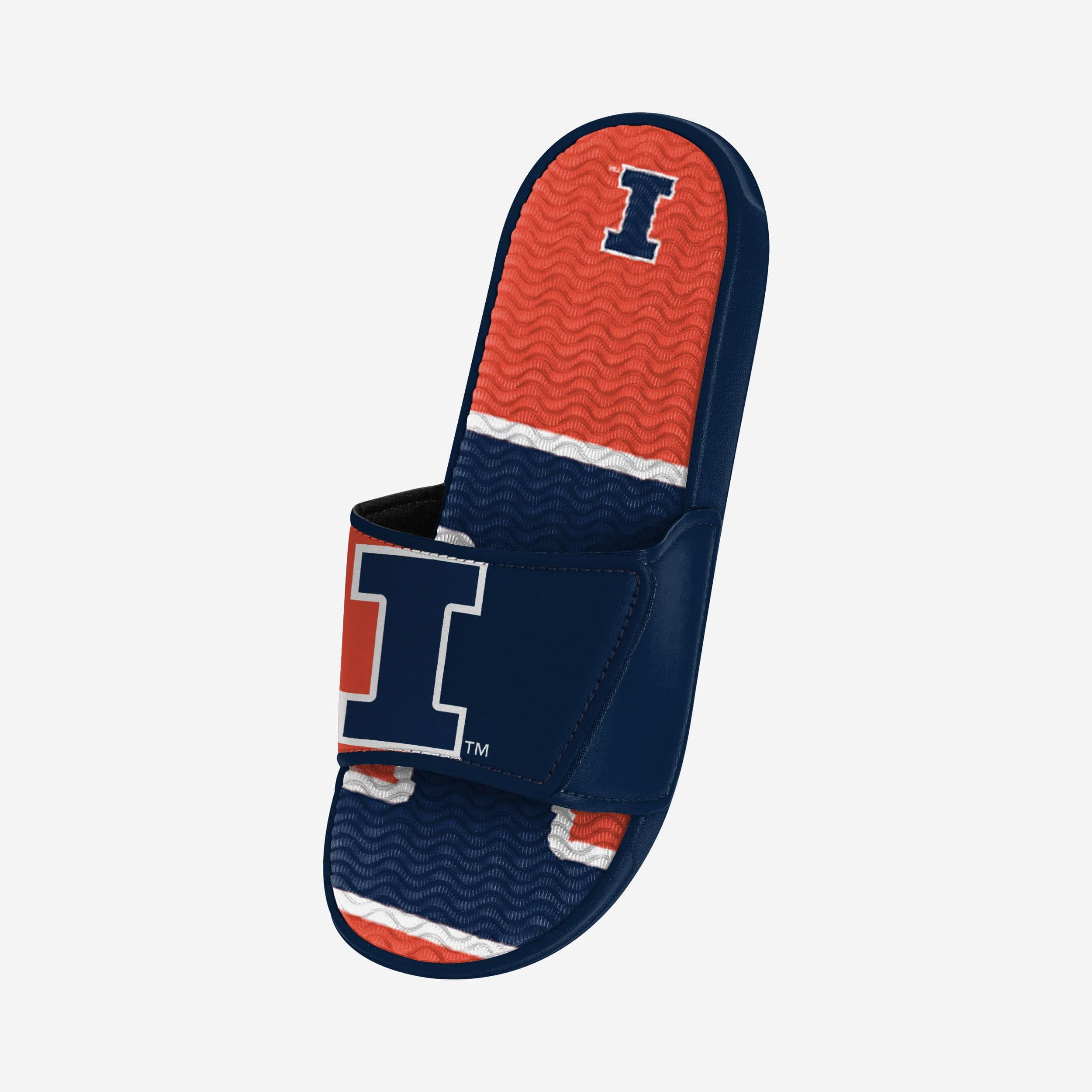Illinois Fighting Illini Stunning Colorblock Big Logo Gel Slides