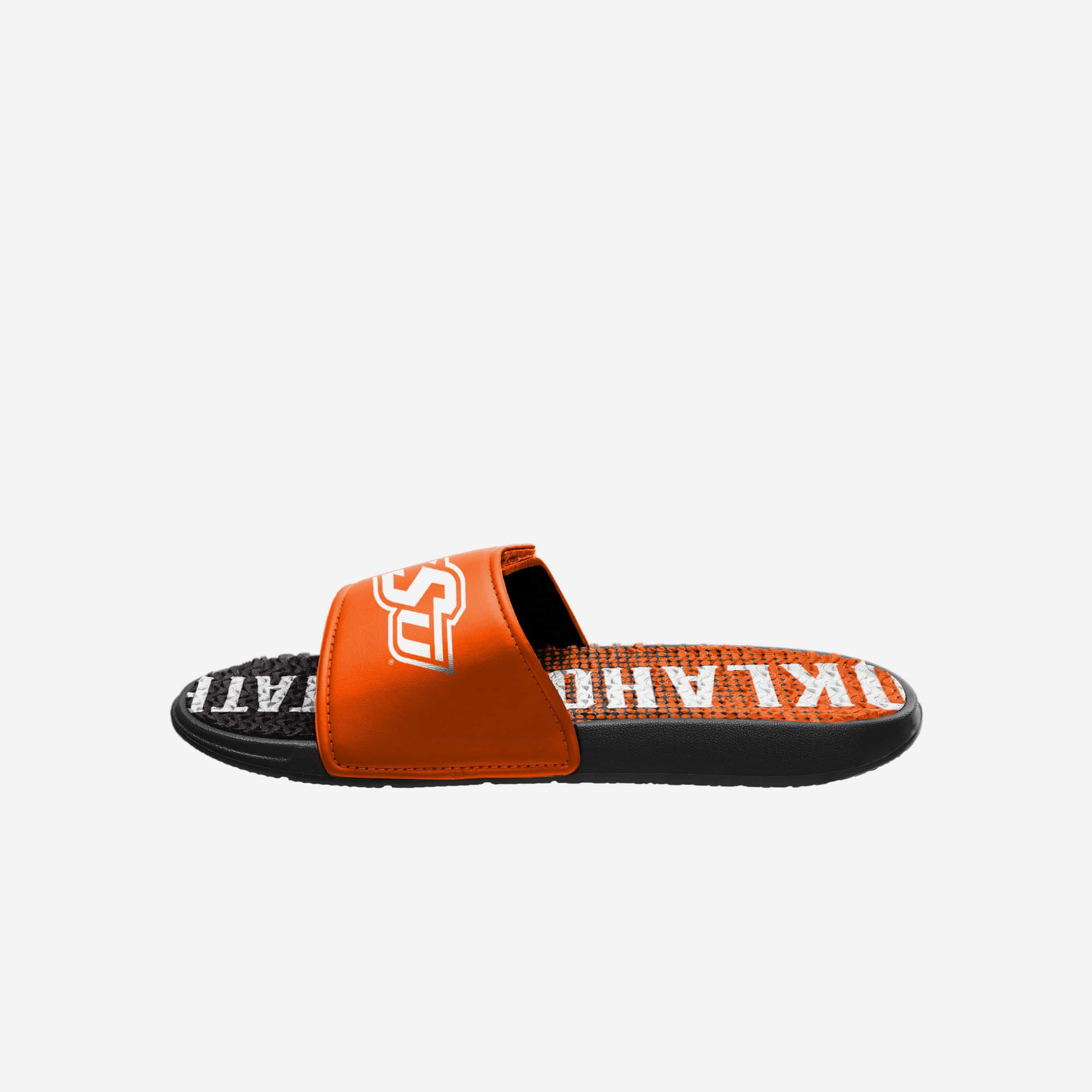 Oklahoma State Cowboys Gradient Wordmark Gel Slides: Comfort & Team Spirit