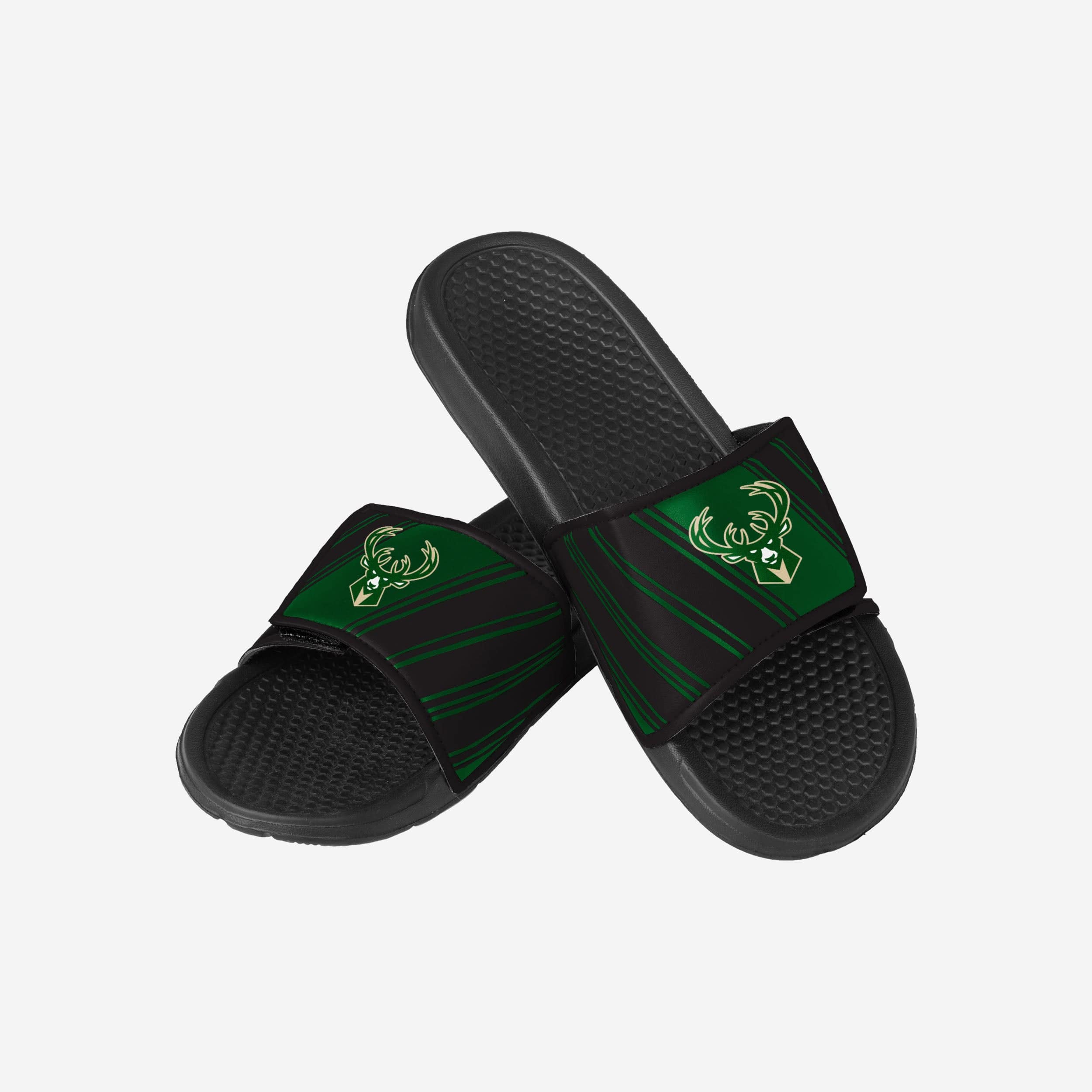 Milwaukee Bucks Unbeatable Legacy Velcro Sport Slides