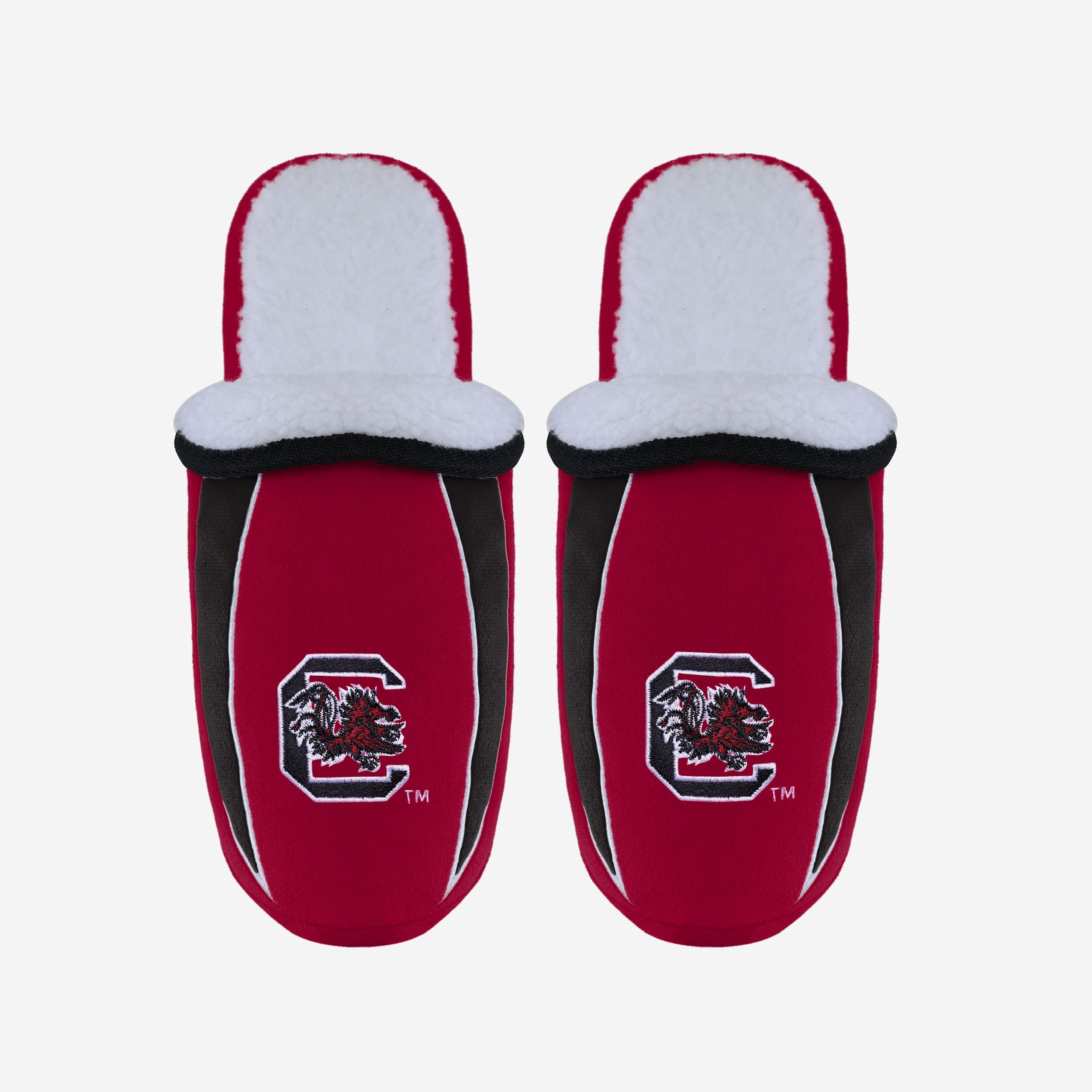 South Carolina Gamecocks Luxury Sherpa Slide Slippers - For Die - Hard Fans