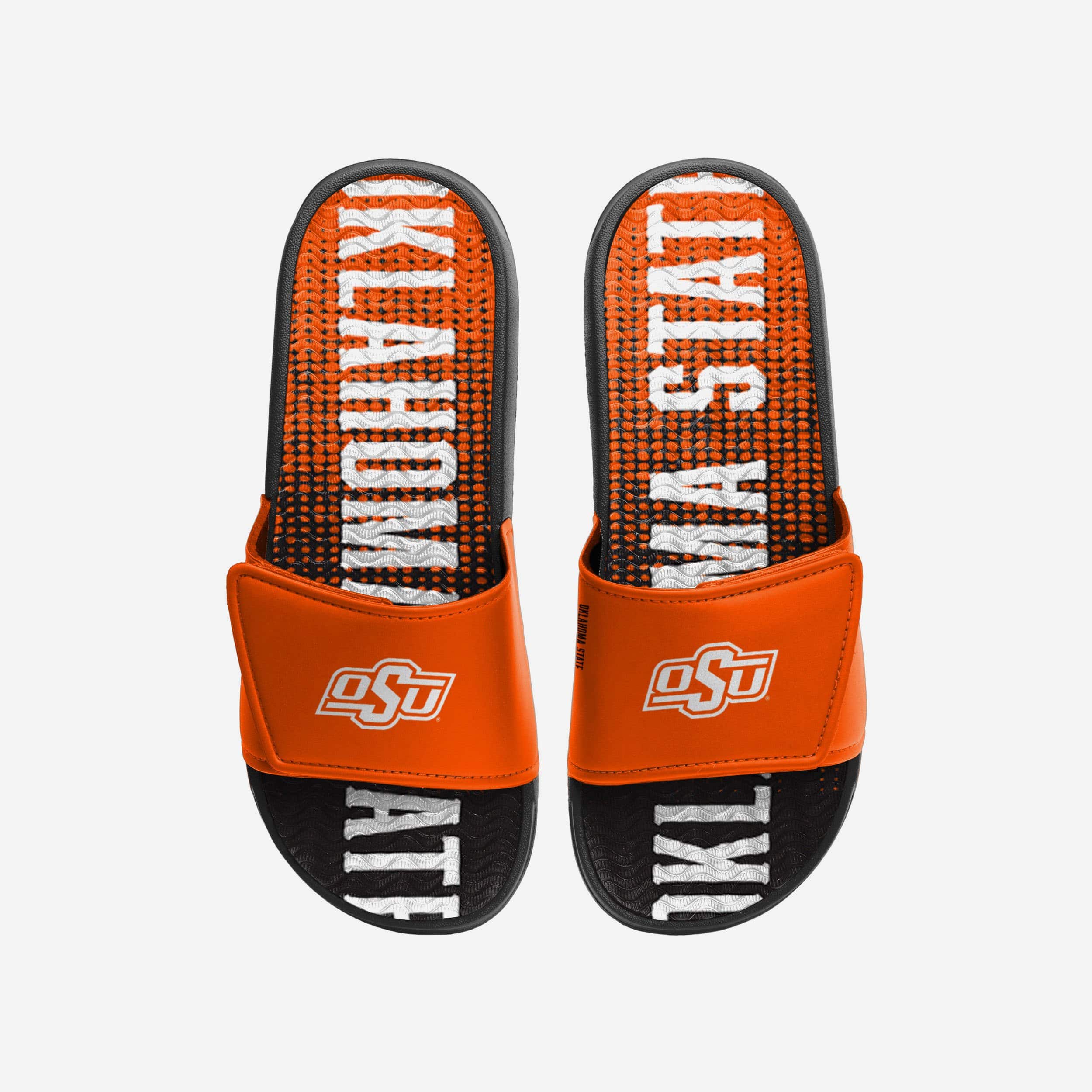 Oklahoma State Cowboys Gradient Wordmark Gel Slides: Comfort & Team Spirit