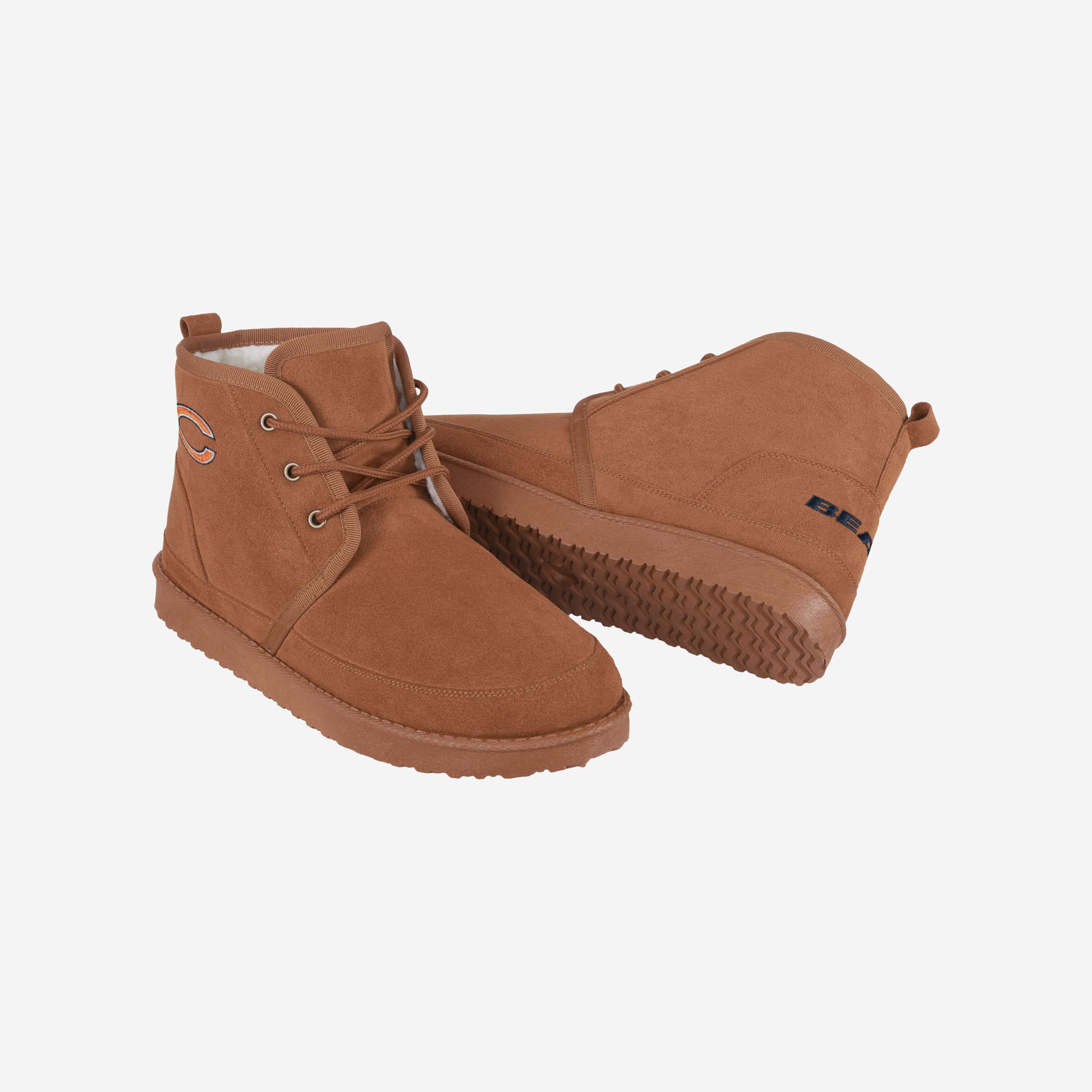 Chicago Bears Team Logo Sherpa Lined Boots - Stay Warm and Stylish!