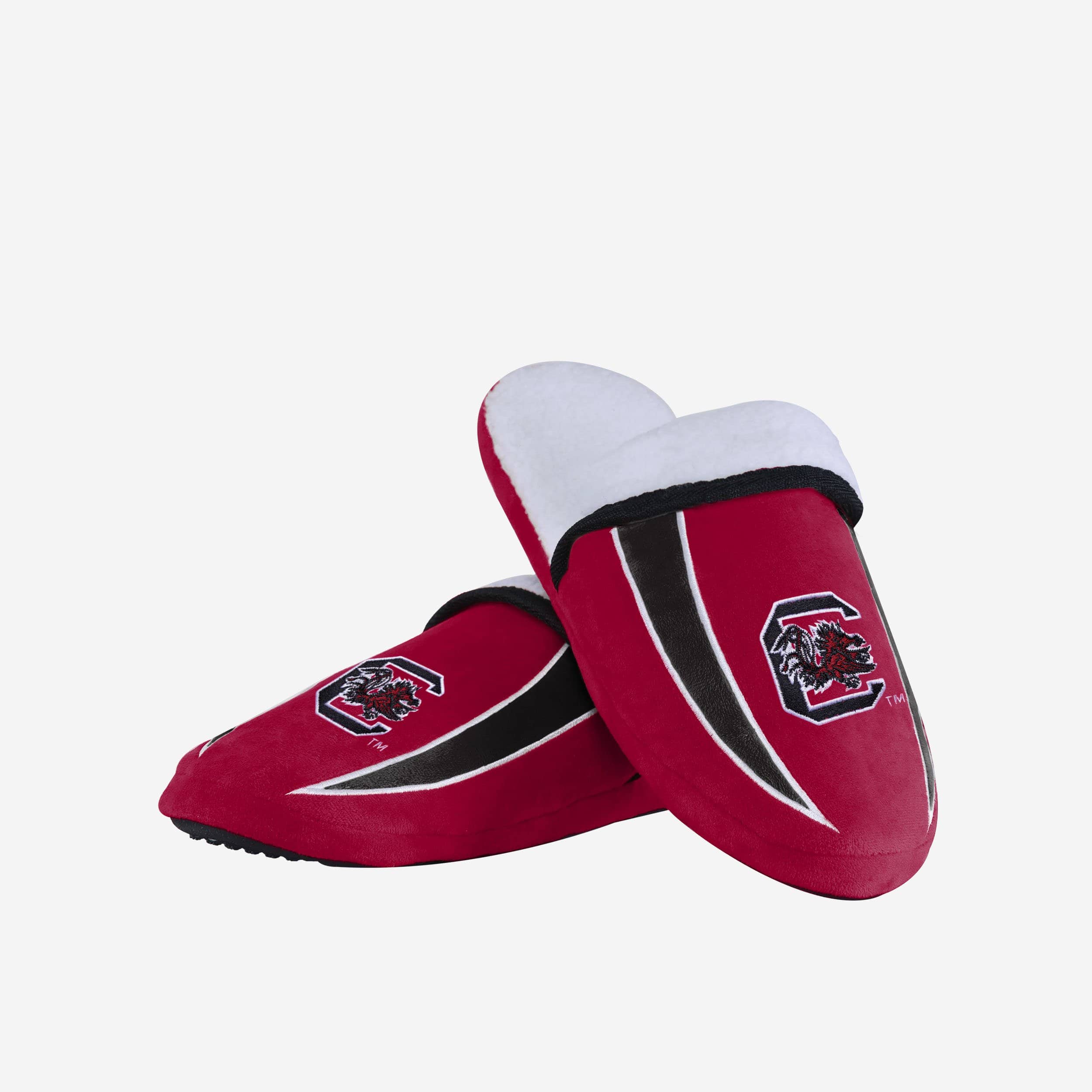 South Carolina Gamecocks Luxury Sherpa Slide Slippers - For Die - Hard Fans