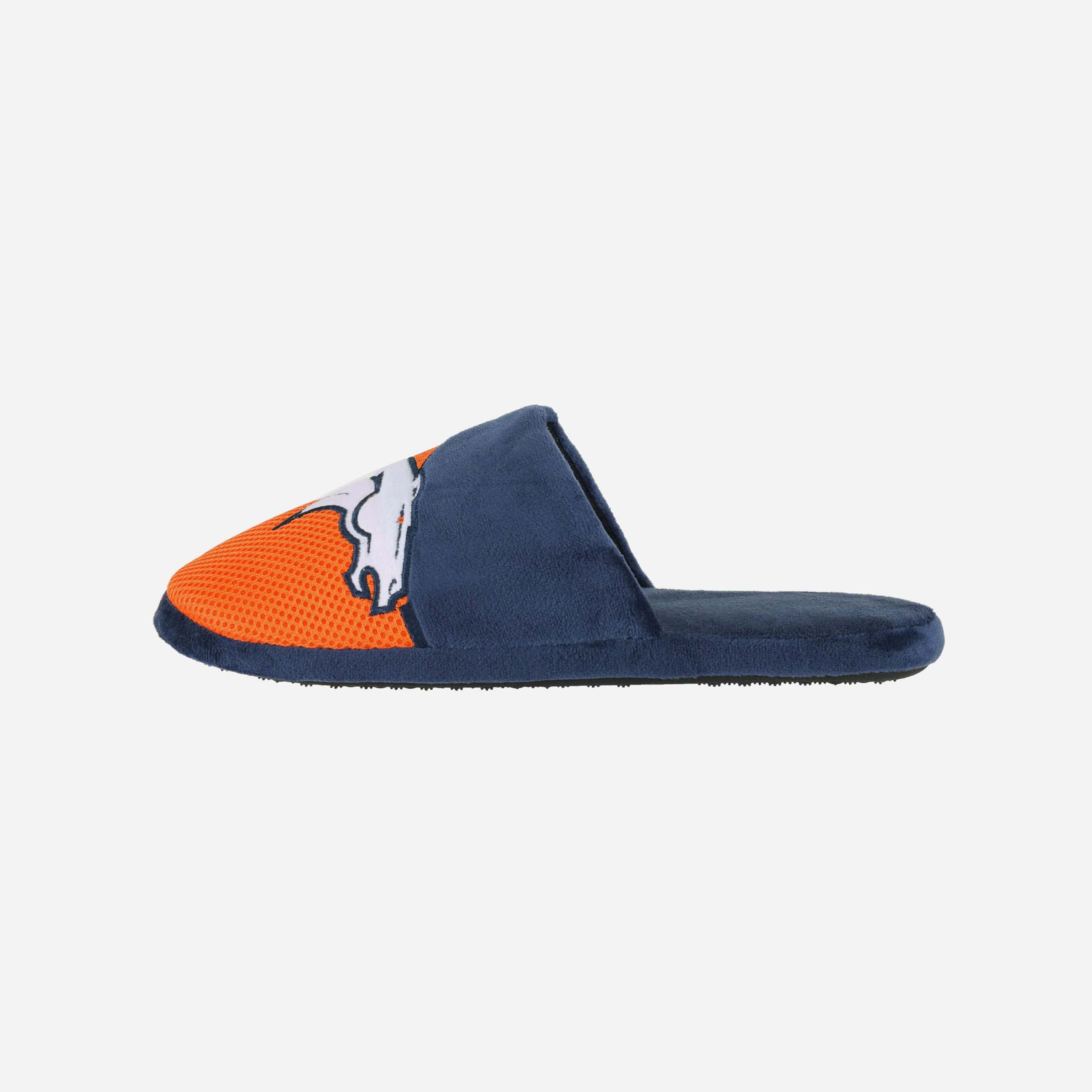 Denver Broncos Team Logo Luxury Staycation Slippers