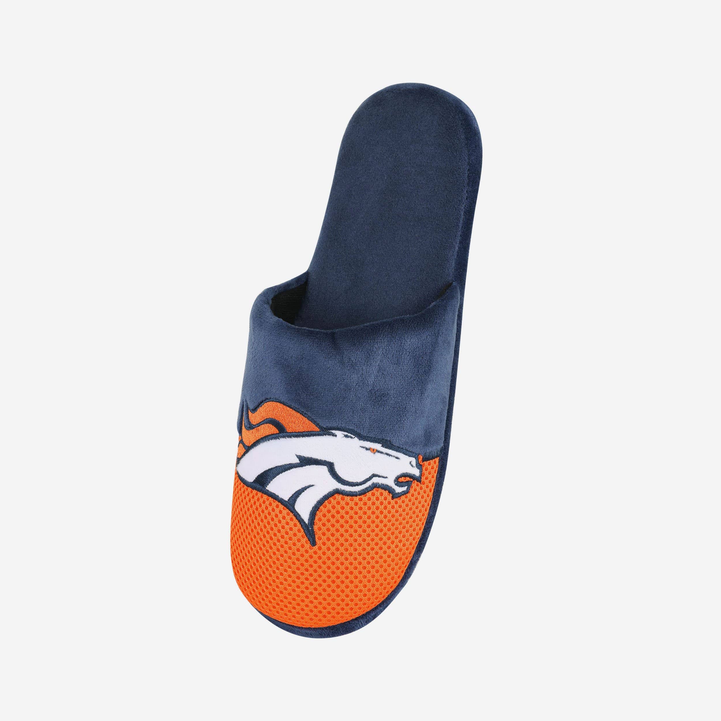Denver Broncos Team Logo Luxury Staycation Slippers