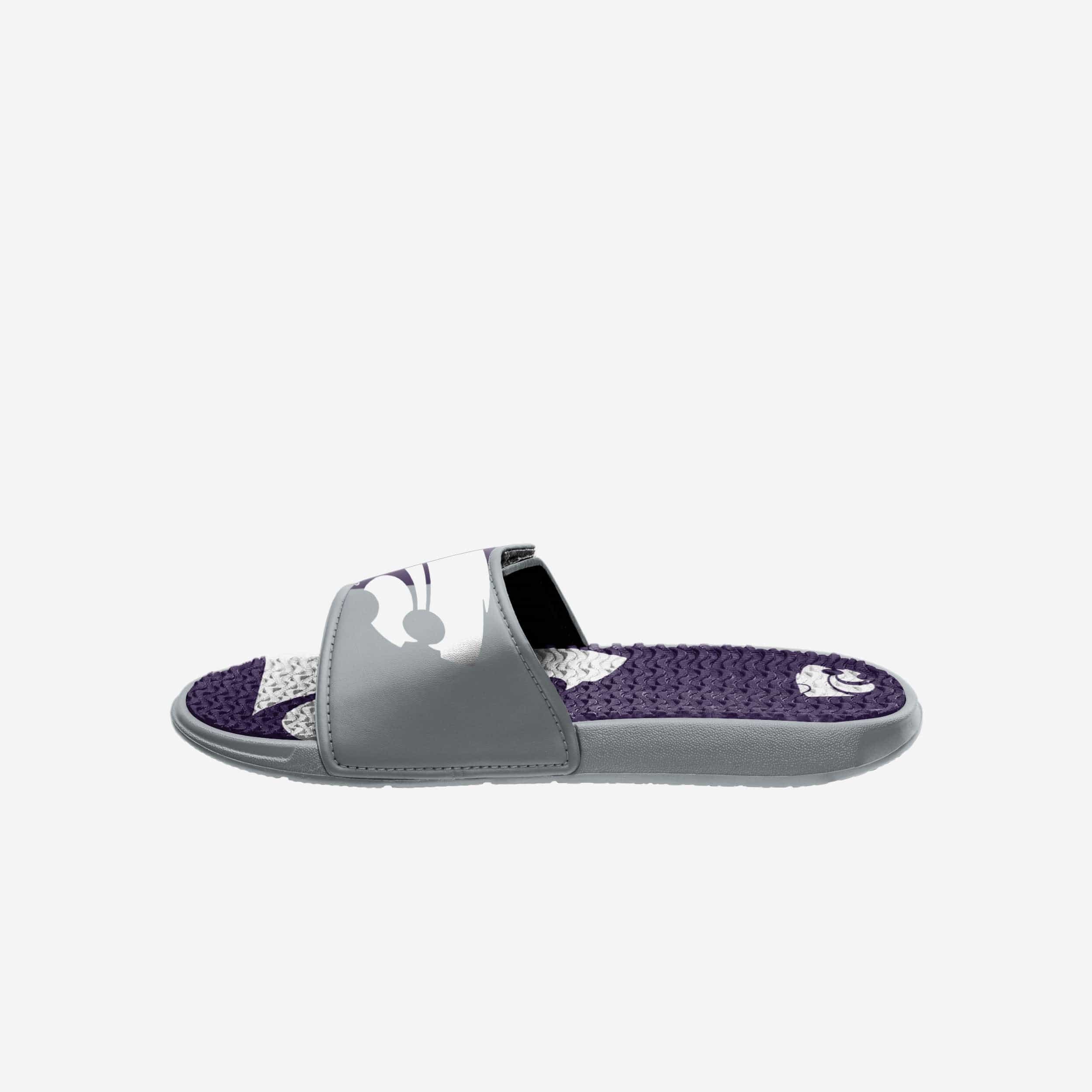 Kansas State Wildcats Colorblock Big Logo Gel Slides - Show Your Team Spirit!