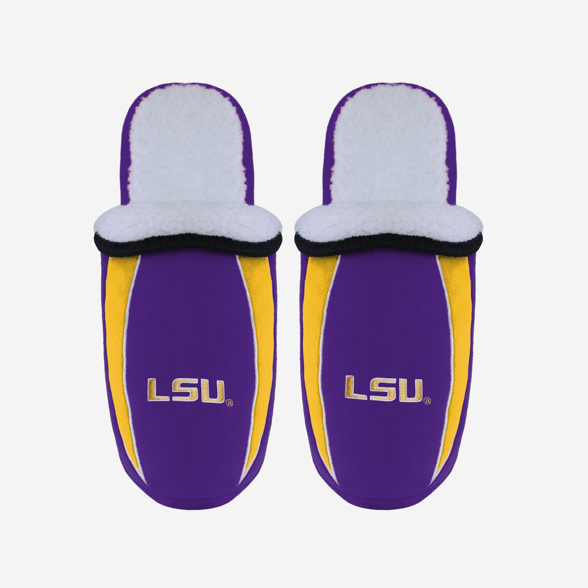 LSU Tigers Cozy Sherpa Slide Slippers - Men's Fan Favorite