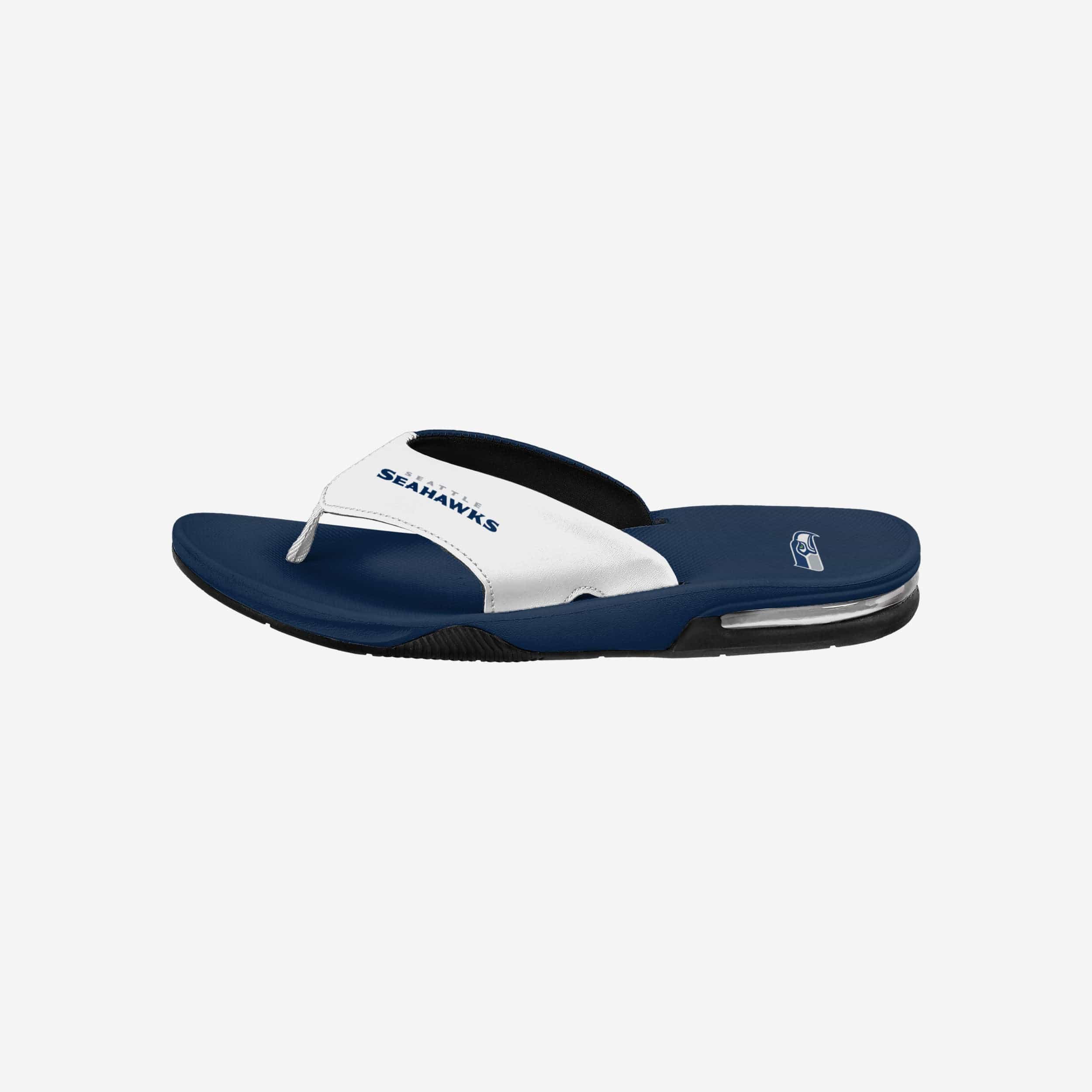 Seattle Seahawks Team Color Contour Flip Flops - Must - Have for Fans!