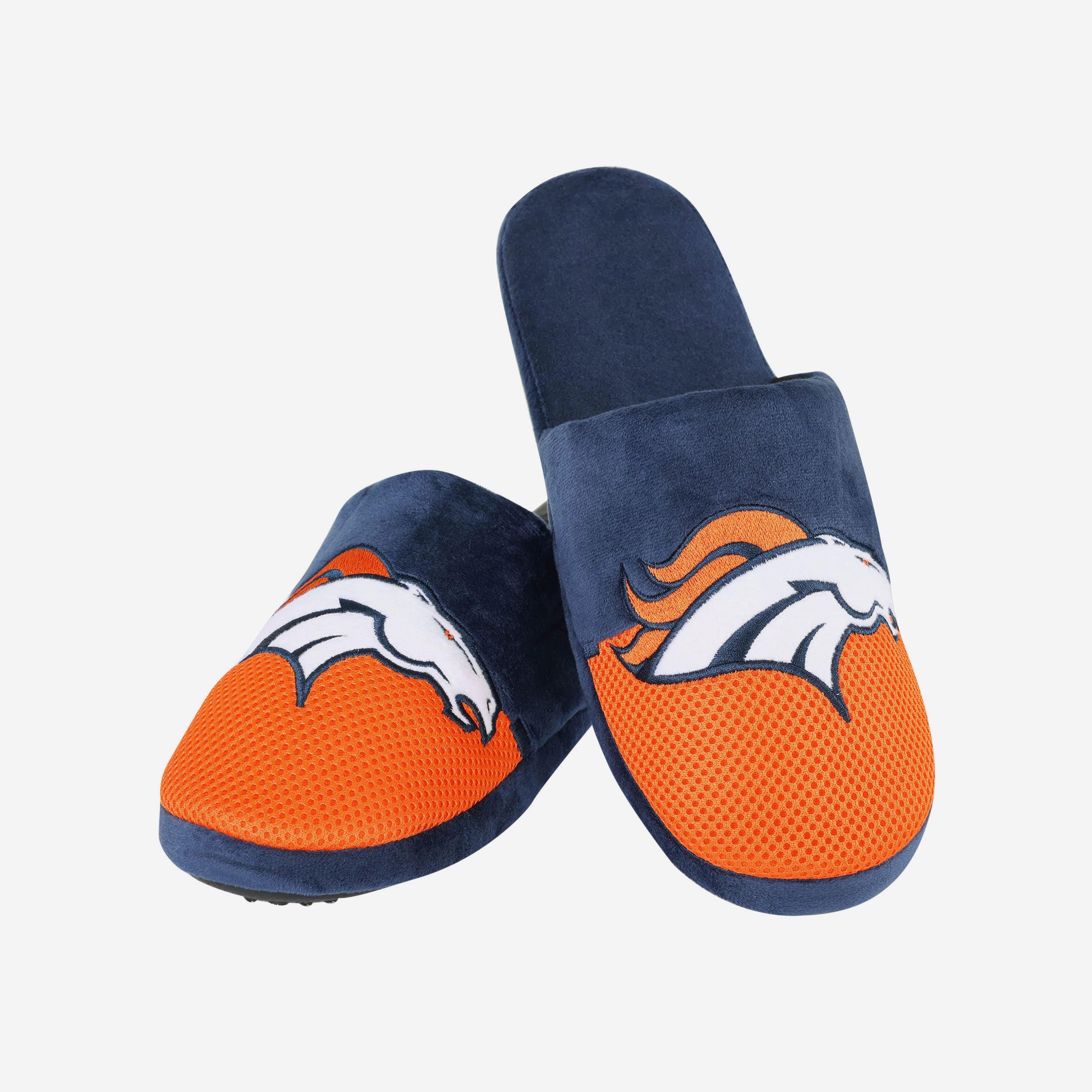 Denver Broncos Team Logo Luxury Staycation Slippers