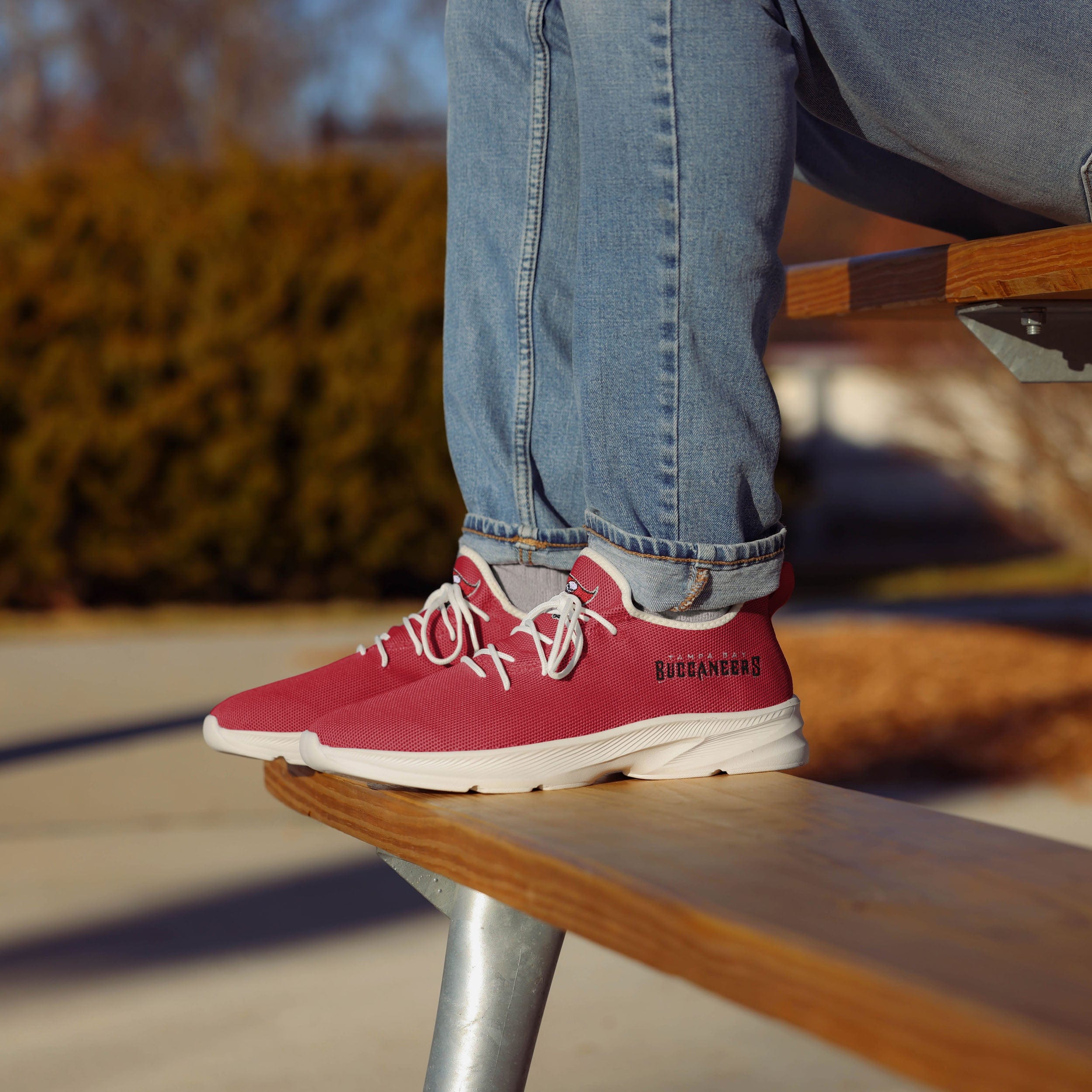Tampa Bay Buccaneers Stylish Team Color Sneakers