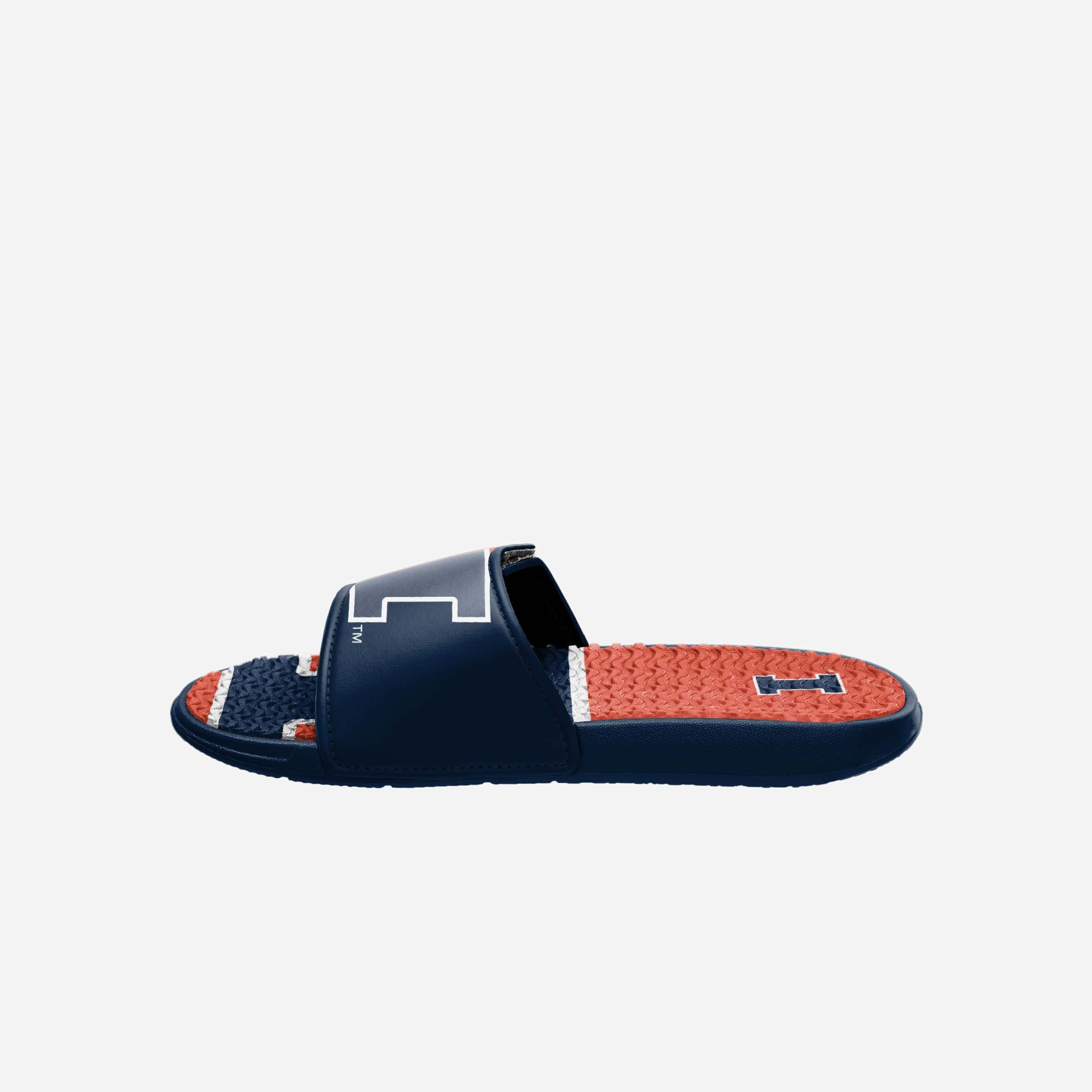 Illinois Fighting Illini Stunning Colorblock Big Logo Gel Slides