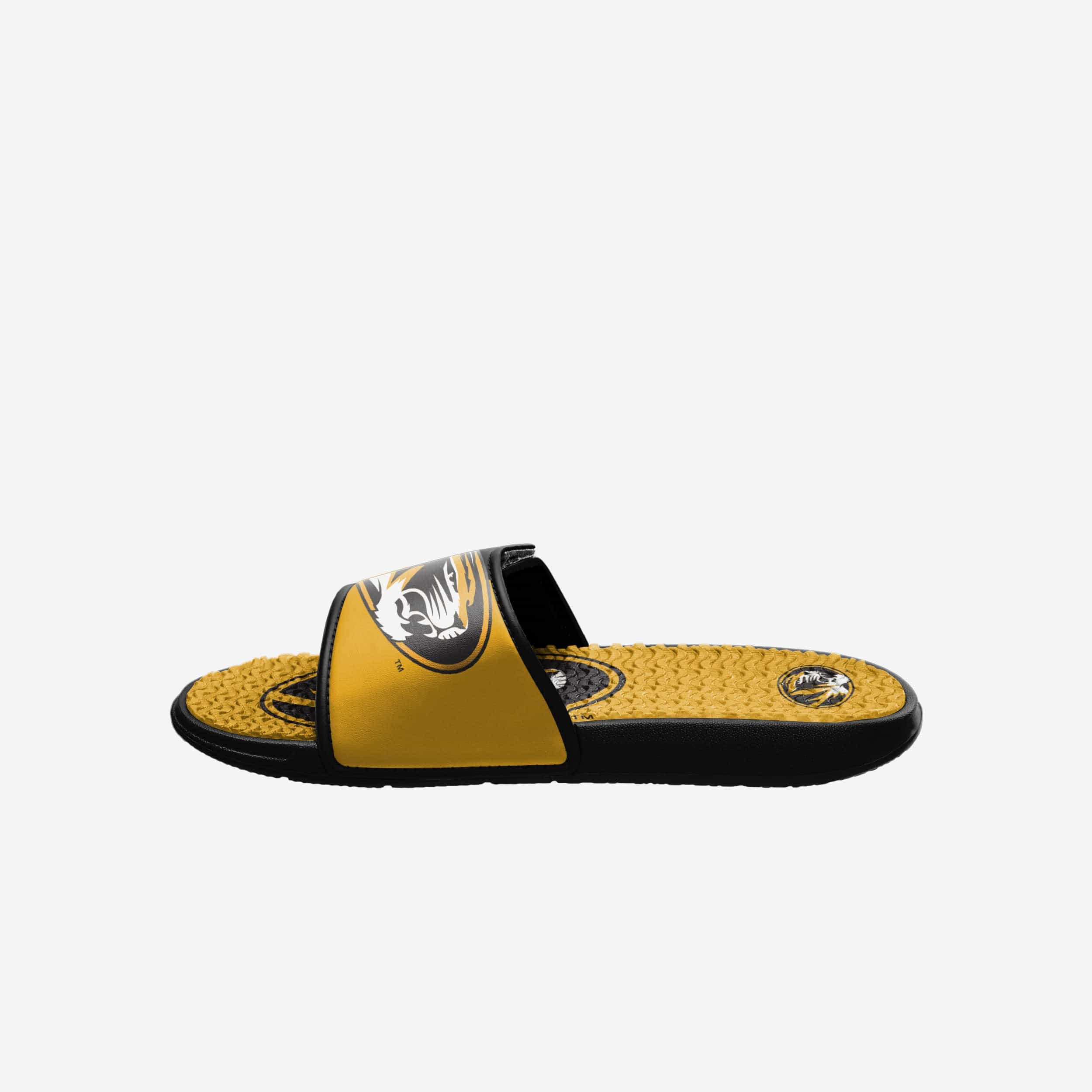 Missouri Tigers Colorblock Big Logo Gel Slides - Show Your Team Spirit!