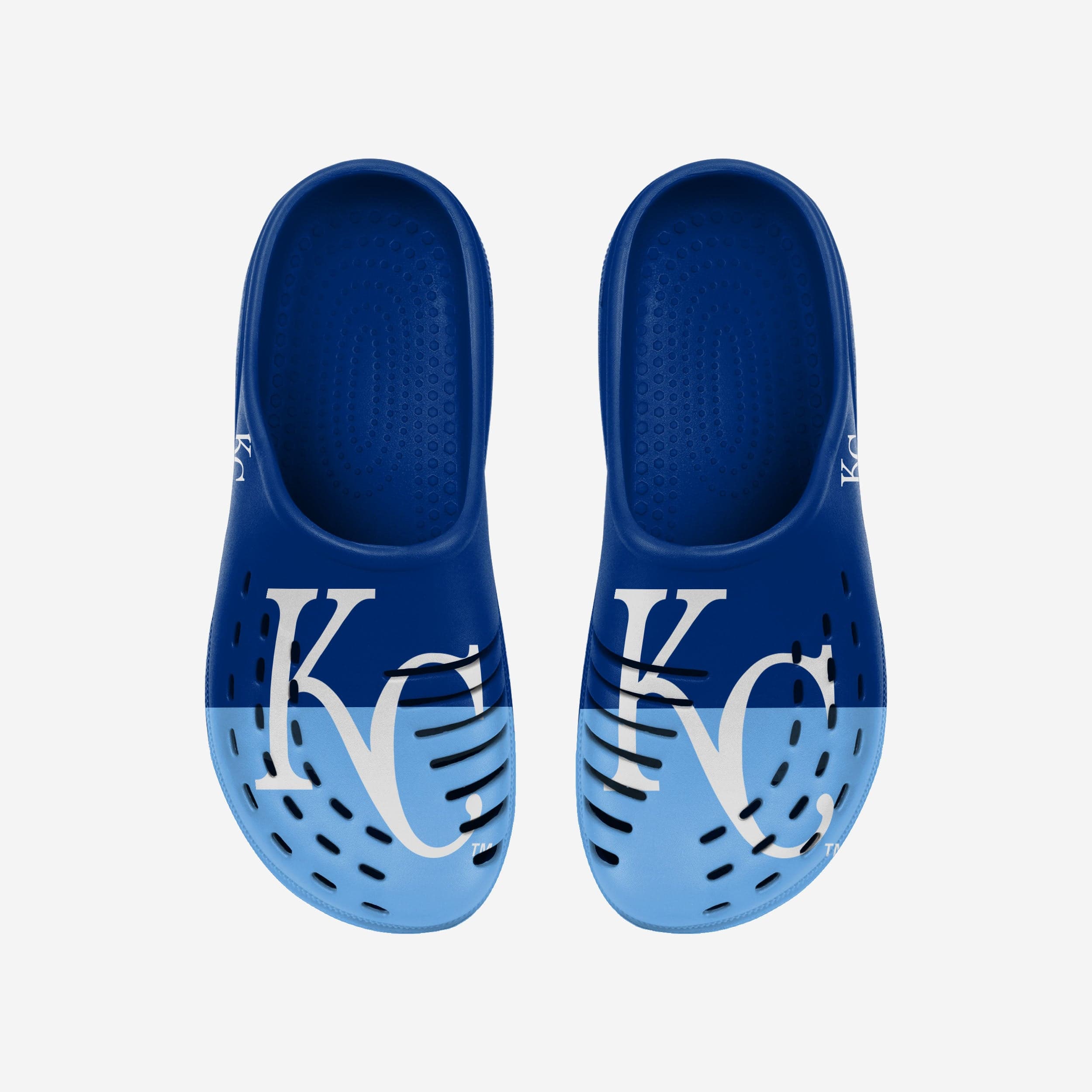 Kansas City Royals Men's Stylish Colorblock Big Logo Clogs