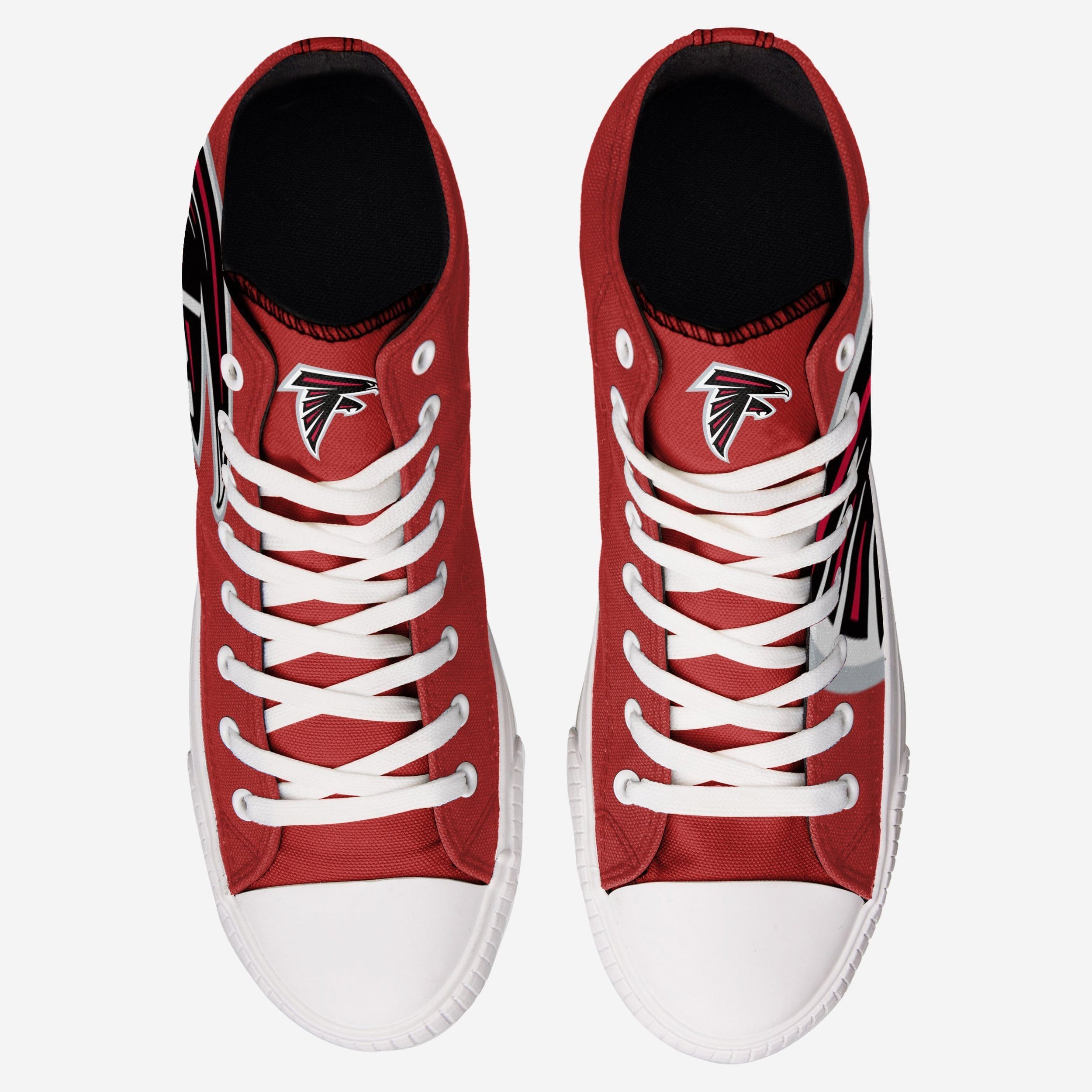 Atlanta Falcons Men's Stylish High-Top Big Logo Canvas Shoes