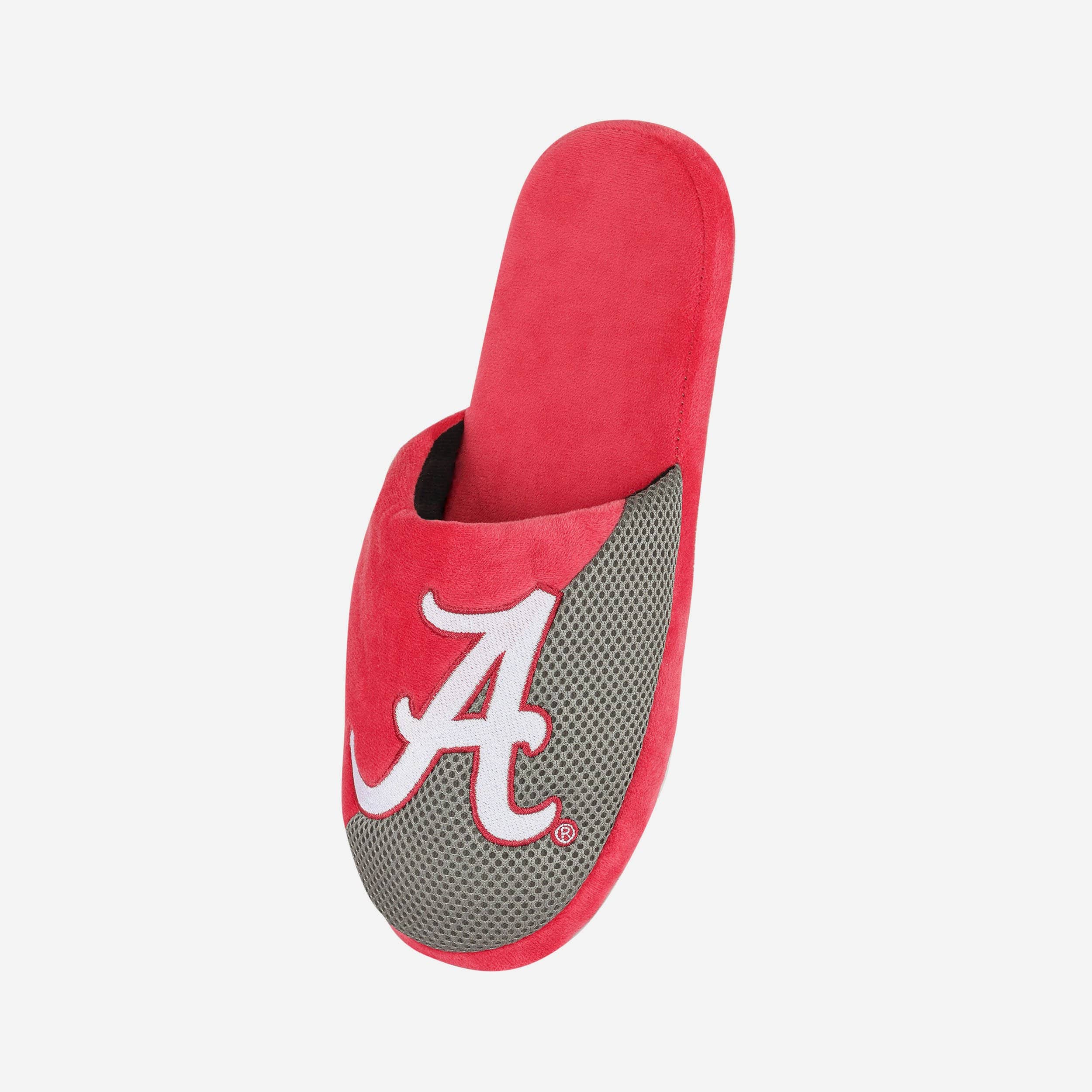 Alabama Crimson Tide Team Logo Luxury Staycation Slippers